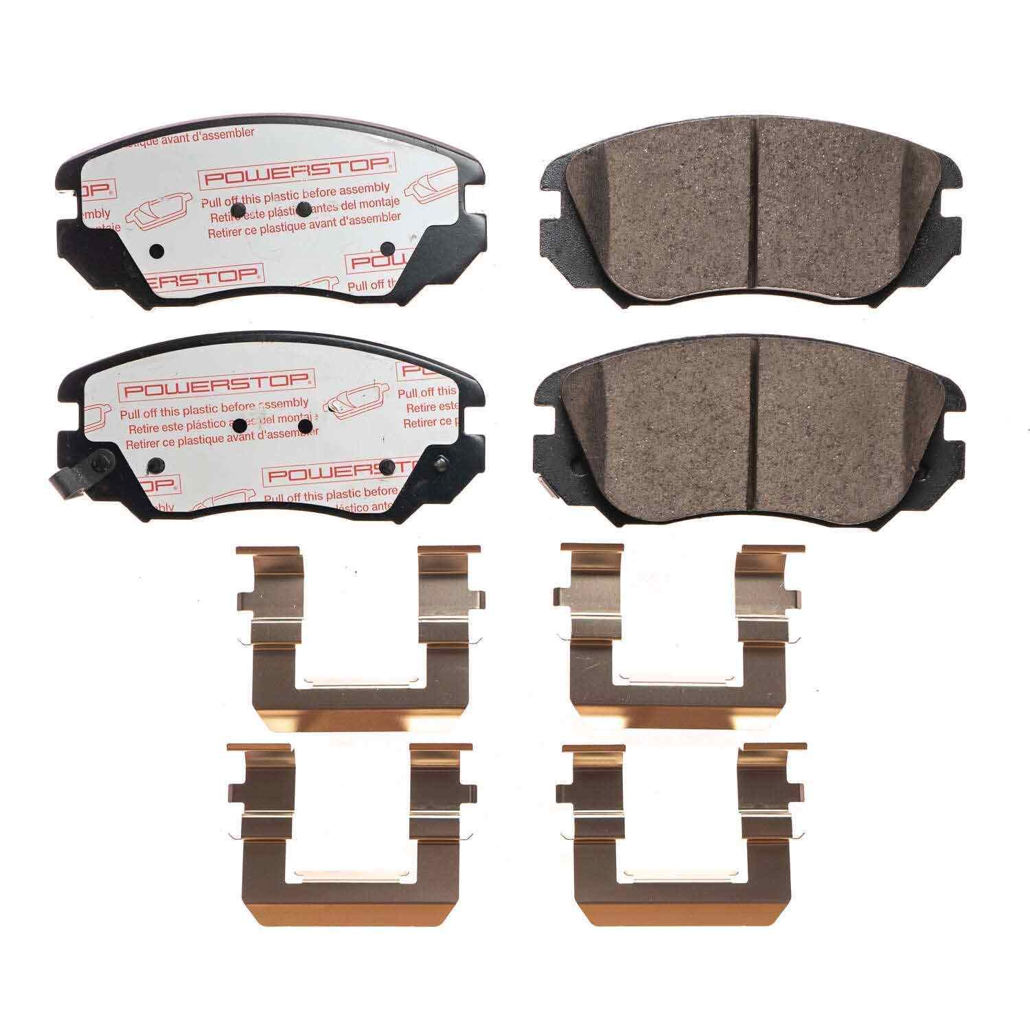 Front View of Front Disc Brake Pad Set POWERSTOP NXT-1421