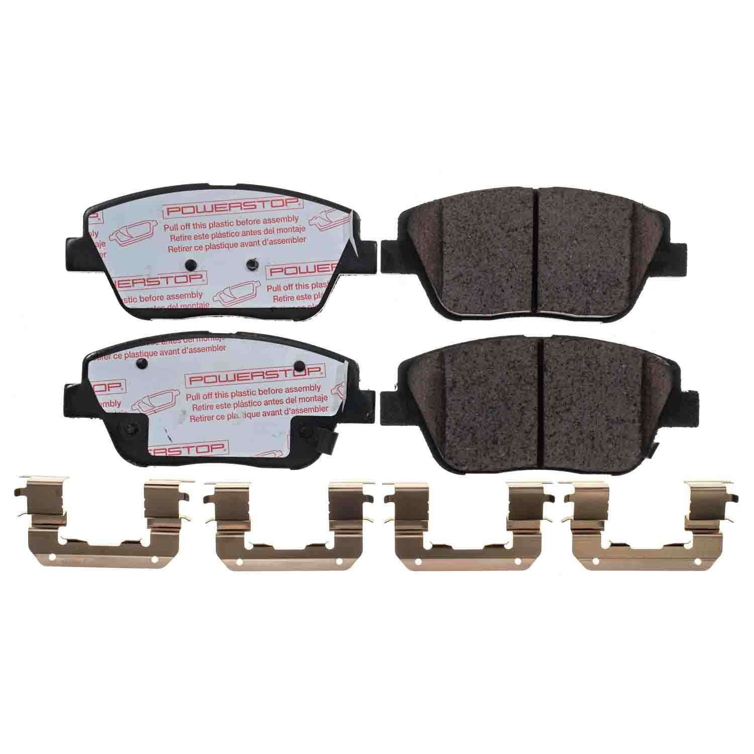 Front View of Front Disc Brake Pad Set POWERSTOP NXT-1444