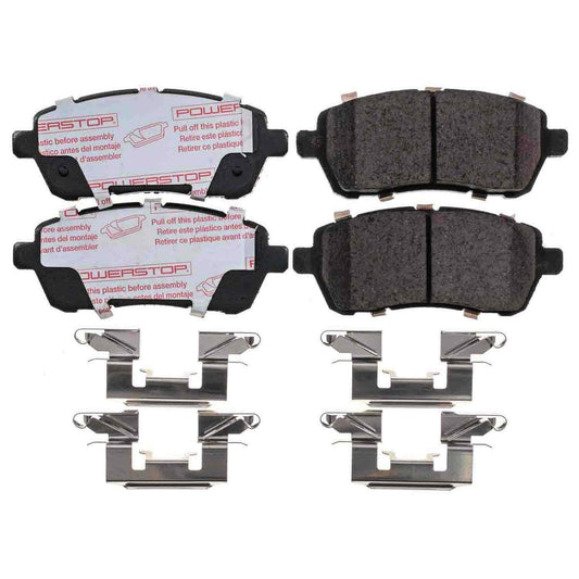 Front View of Front Disc Brake Pad Set POWERSTOP NXT-1454