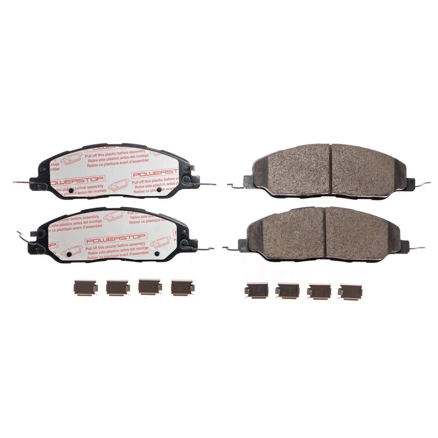 Front View of Front Disc Brake Pad Set POWERSTOP NXT-1463