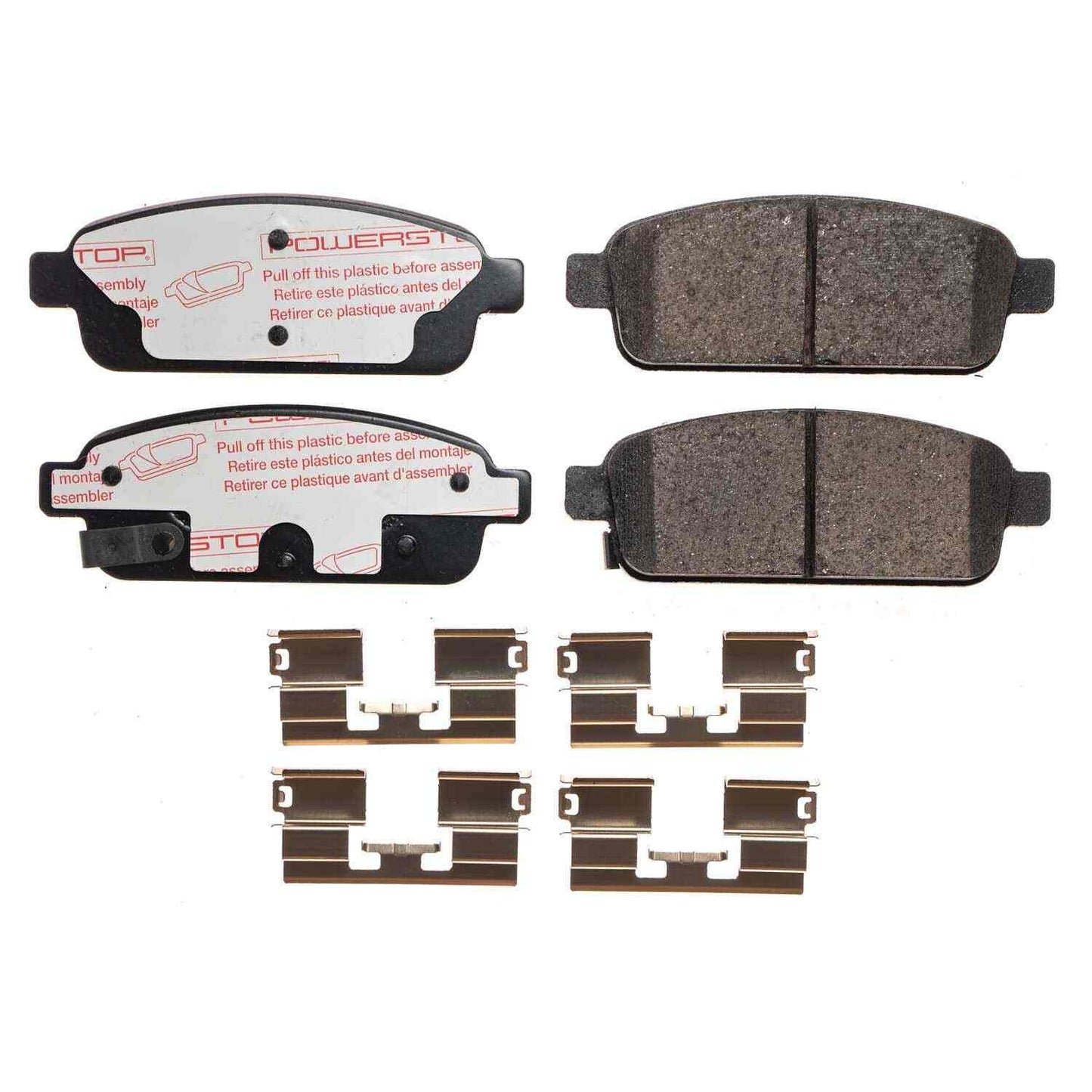 Front View of Rear Disc Brake Pad Set POWERSTOP NXT-1468