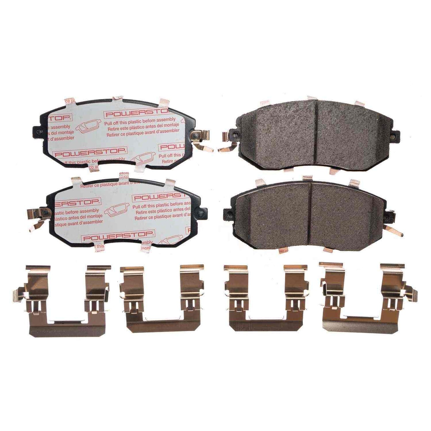 Front View of Front Disc Brake Pad Set POWERSTOP NXT-1539