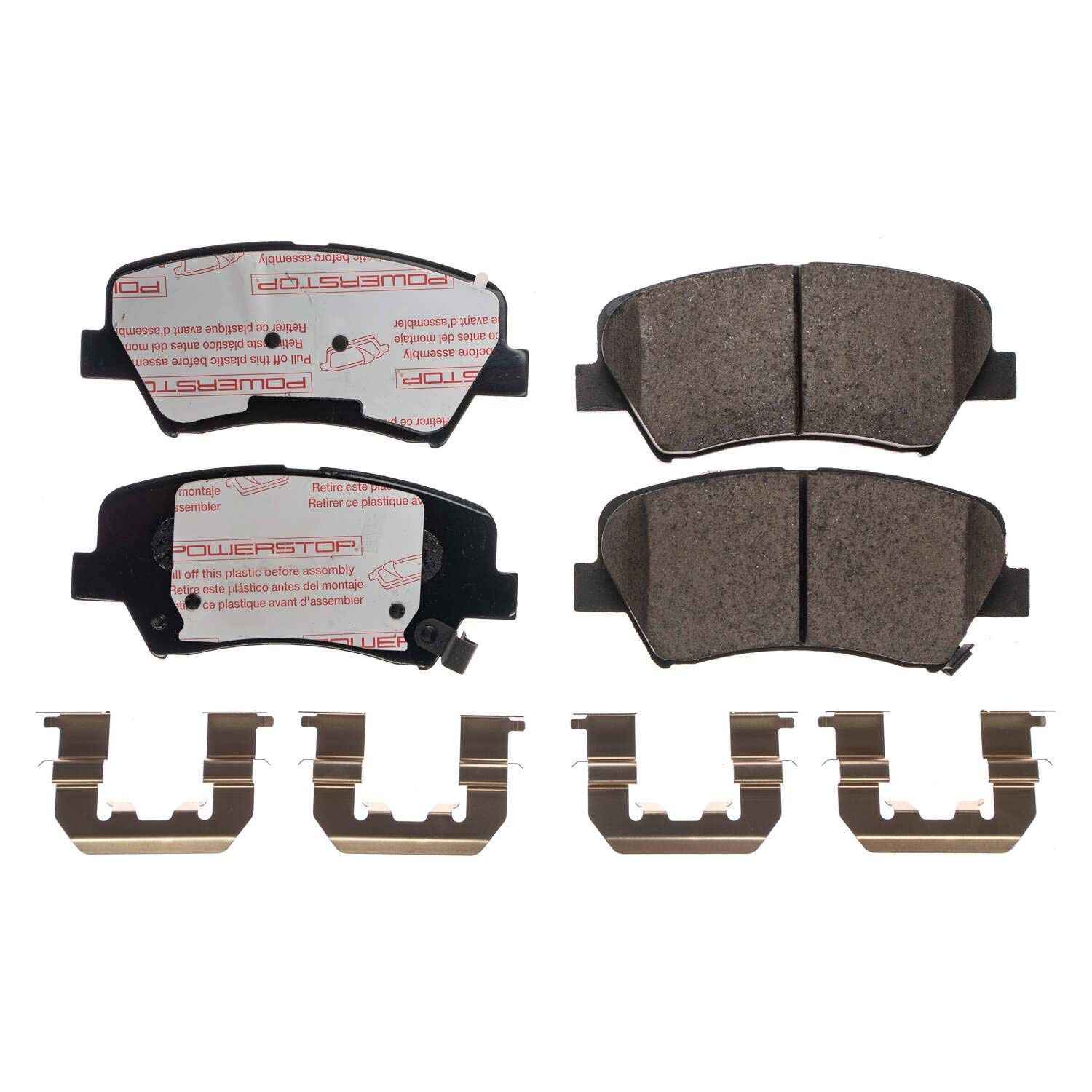 Front View of Front Disc Brake Pad Set POWERSTOP NXT-1543