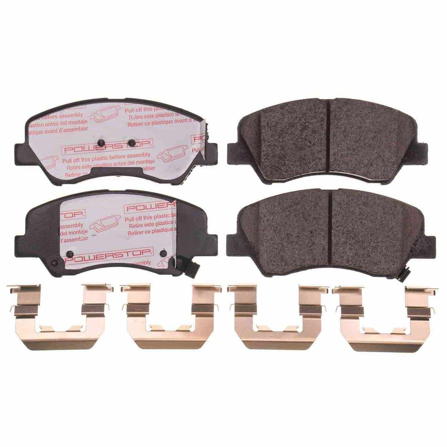 Front View of Front Disc Brake Pad Set POWERSTOP NXT-1593