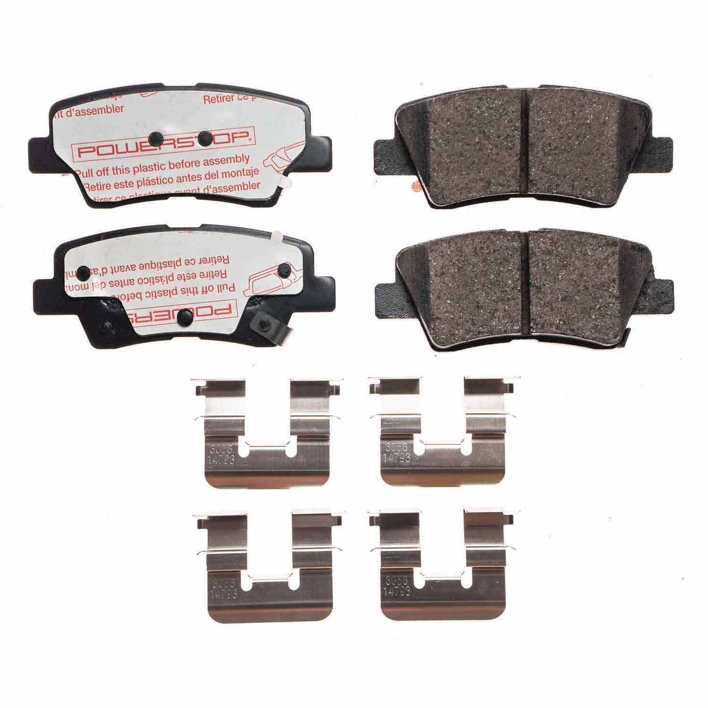 Front View of Rear Disc Brake Pad Set POWERSTOP NXT-1594