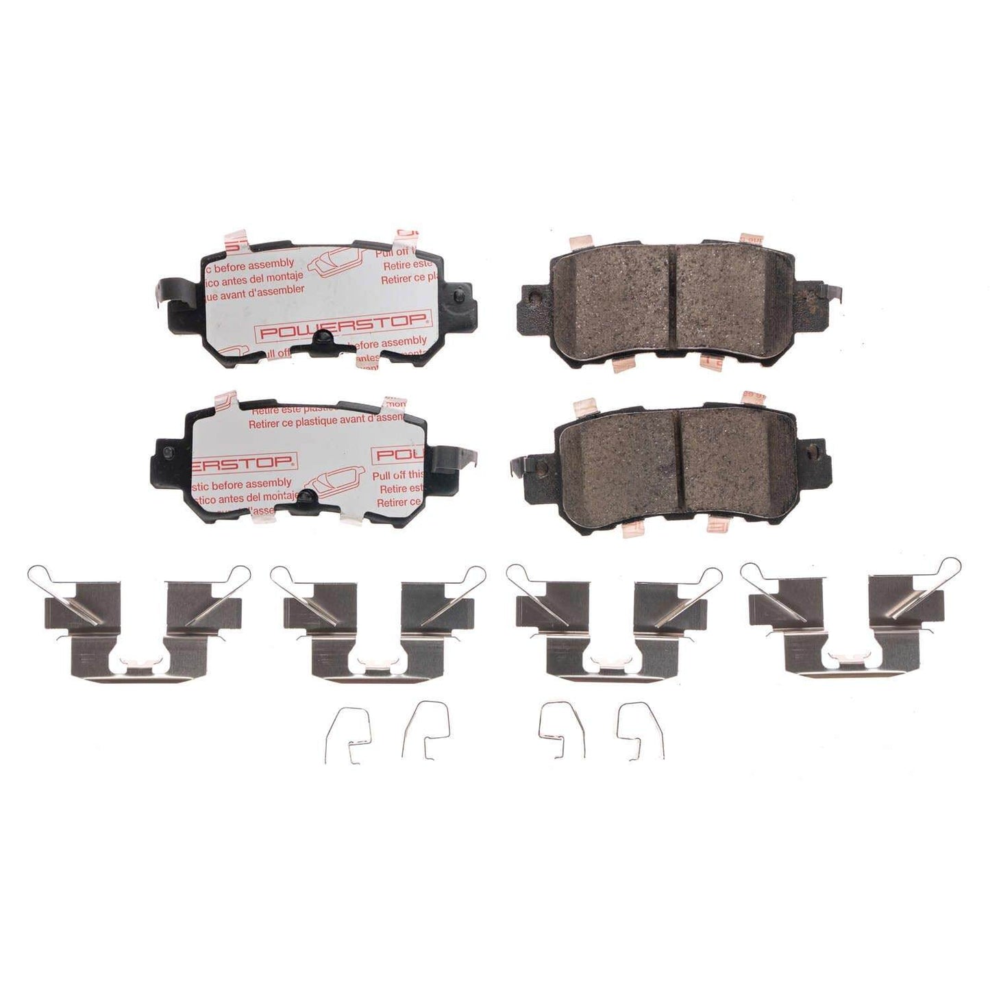 Front View of Rear Disc Brake Pad Set POWERSTOP NXT-1624