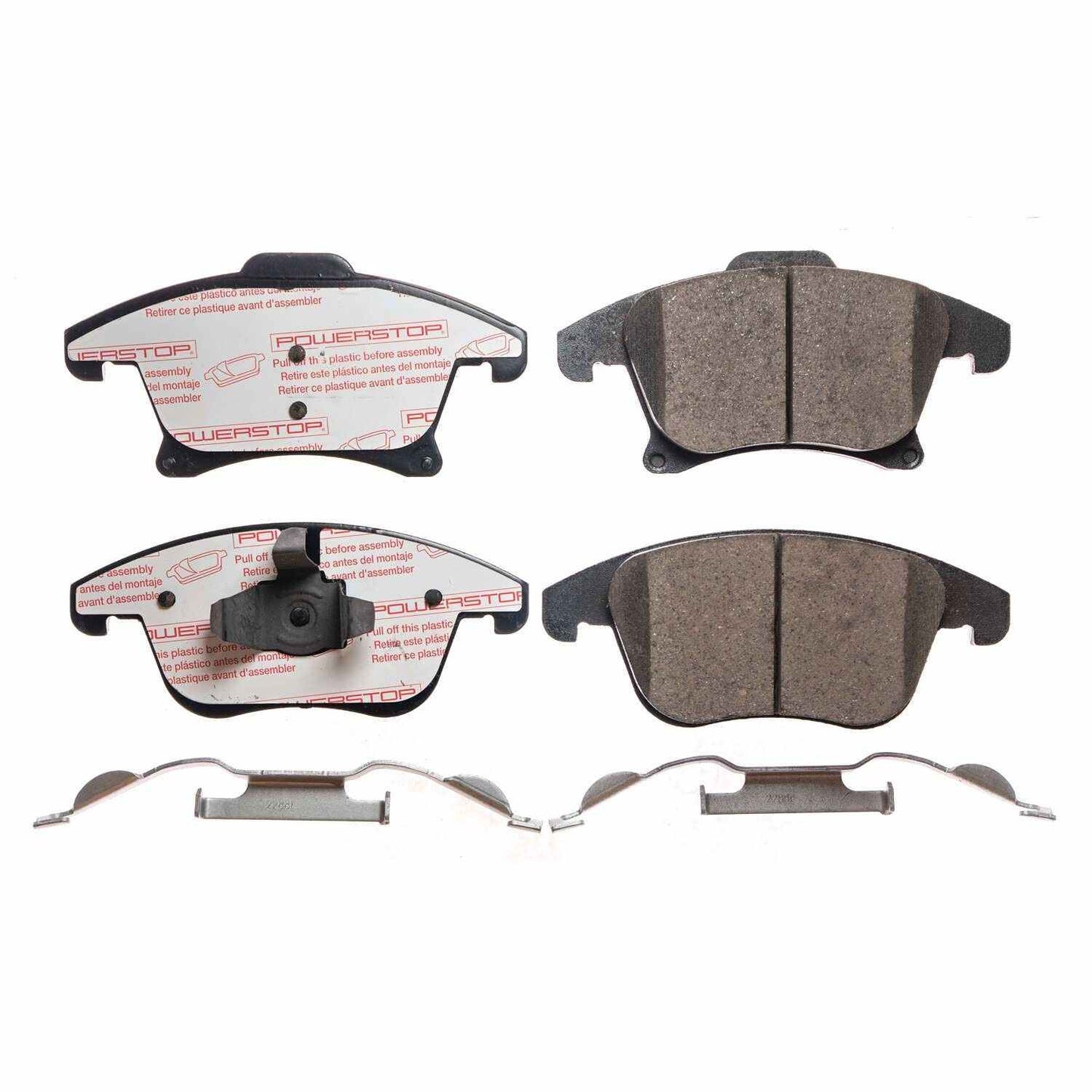 Front View of Front Disc Brake Pad Set POWERSTOP NXT-1653