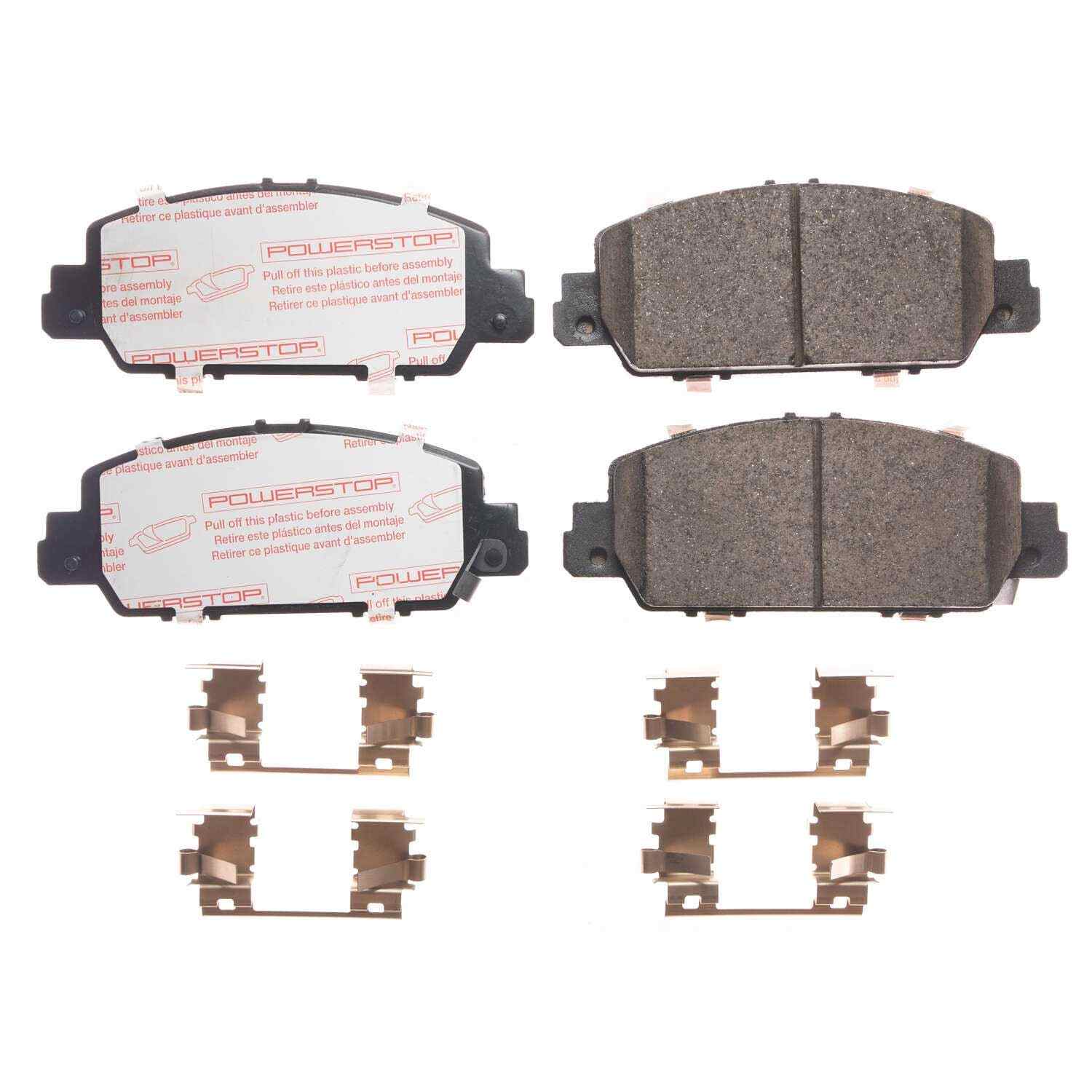 Front View of Front Disc Brake Pad Set POWERSTOP NXT-1654