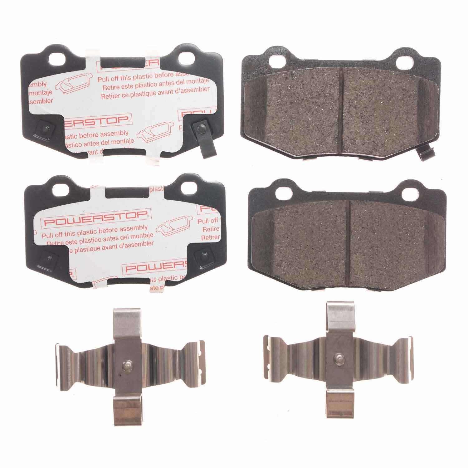 Front View of Rear Disc Brake Pad Set POWERSTOP NXT-1718