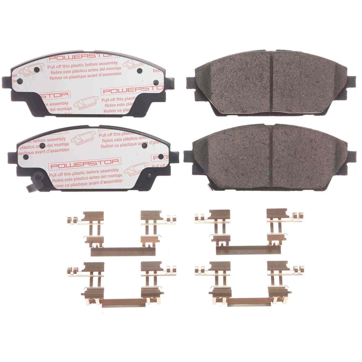 Front View of Front Disc Brake Pad Set POWERSTOP NXT-1728