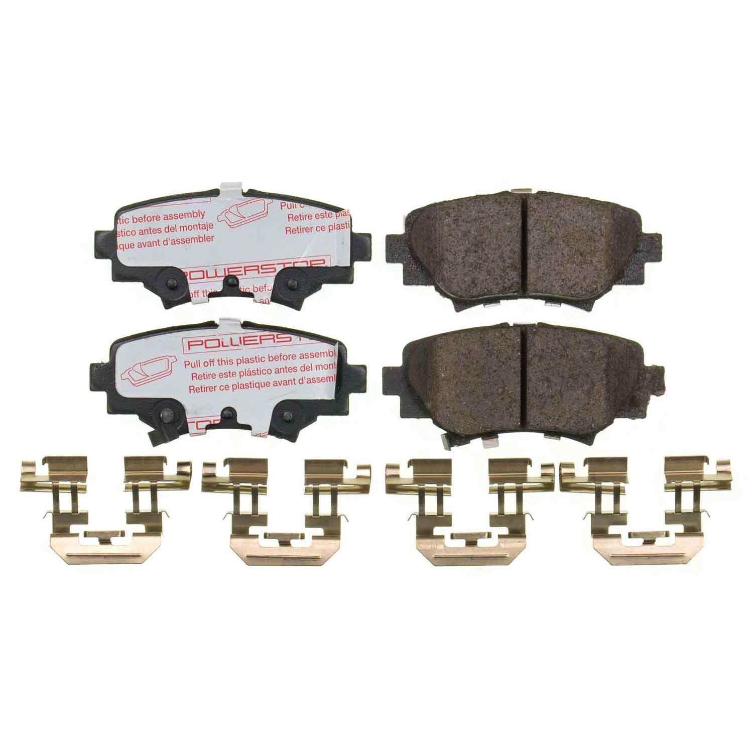 Front View of Rear Disc Brake Pad Set POWERSTOP NXT-1729