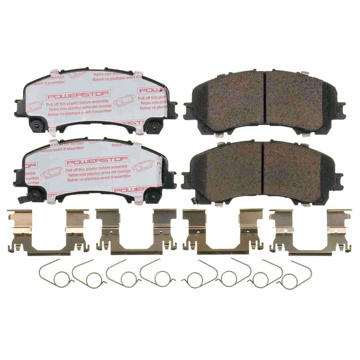 Front View of Front Disc Brake Pad Set POWERSTOP NXT-1736