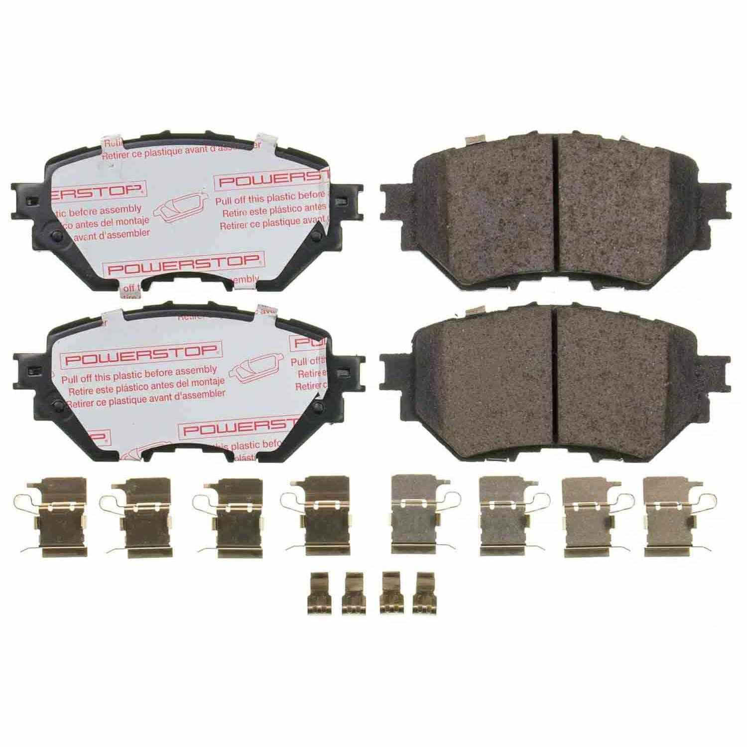 Front View of Front Disc Brake Pad Set POWERSTOP NXT-1759