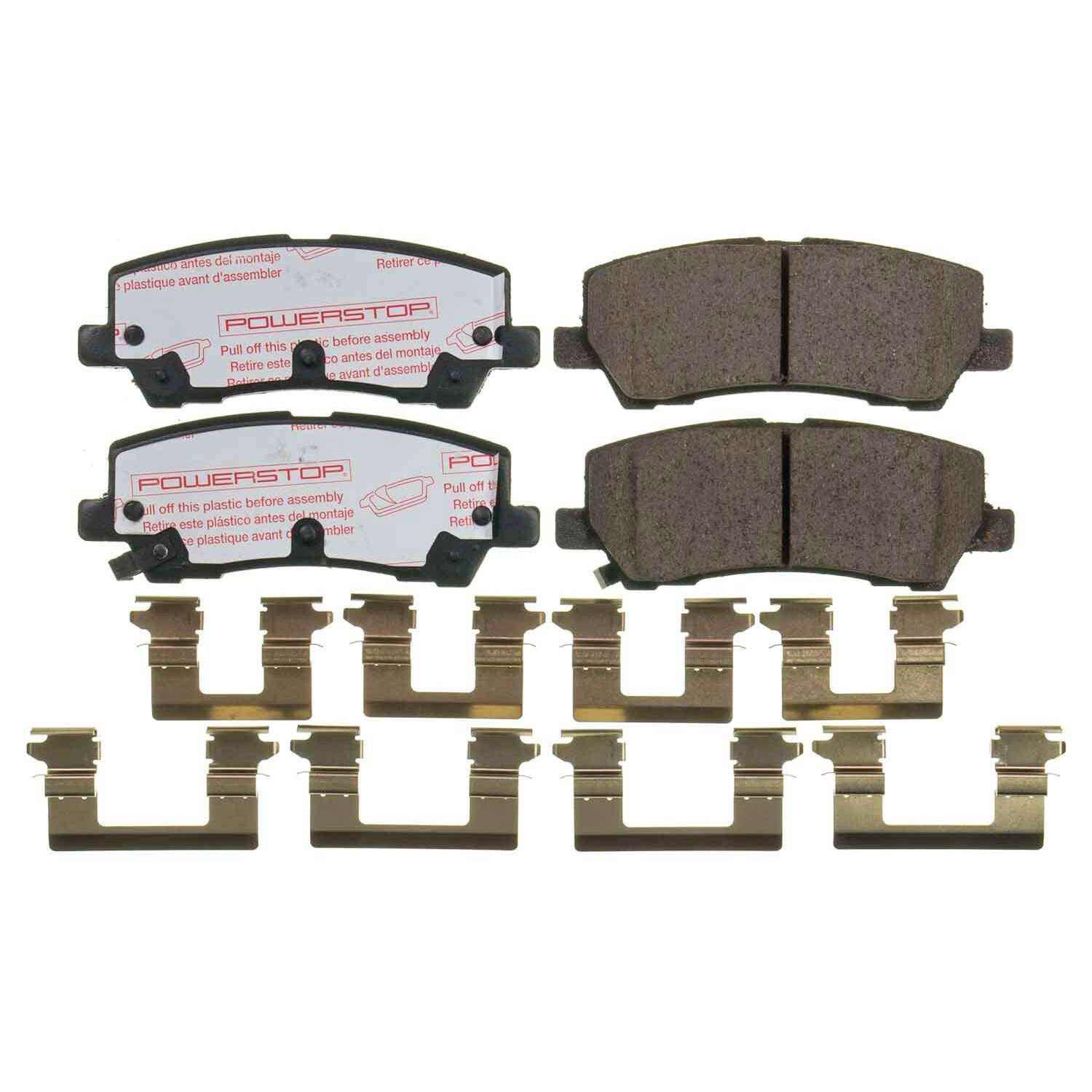 Front View of Rear Disc Brake Pad Set POWERSTOP NXT-1793