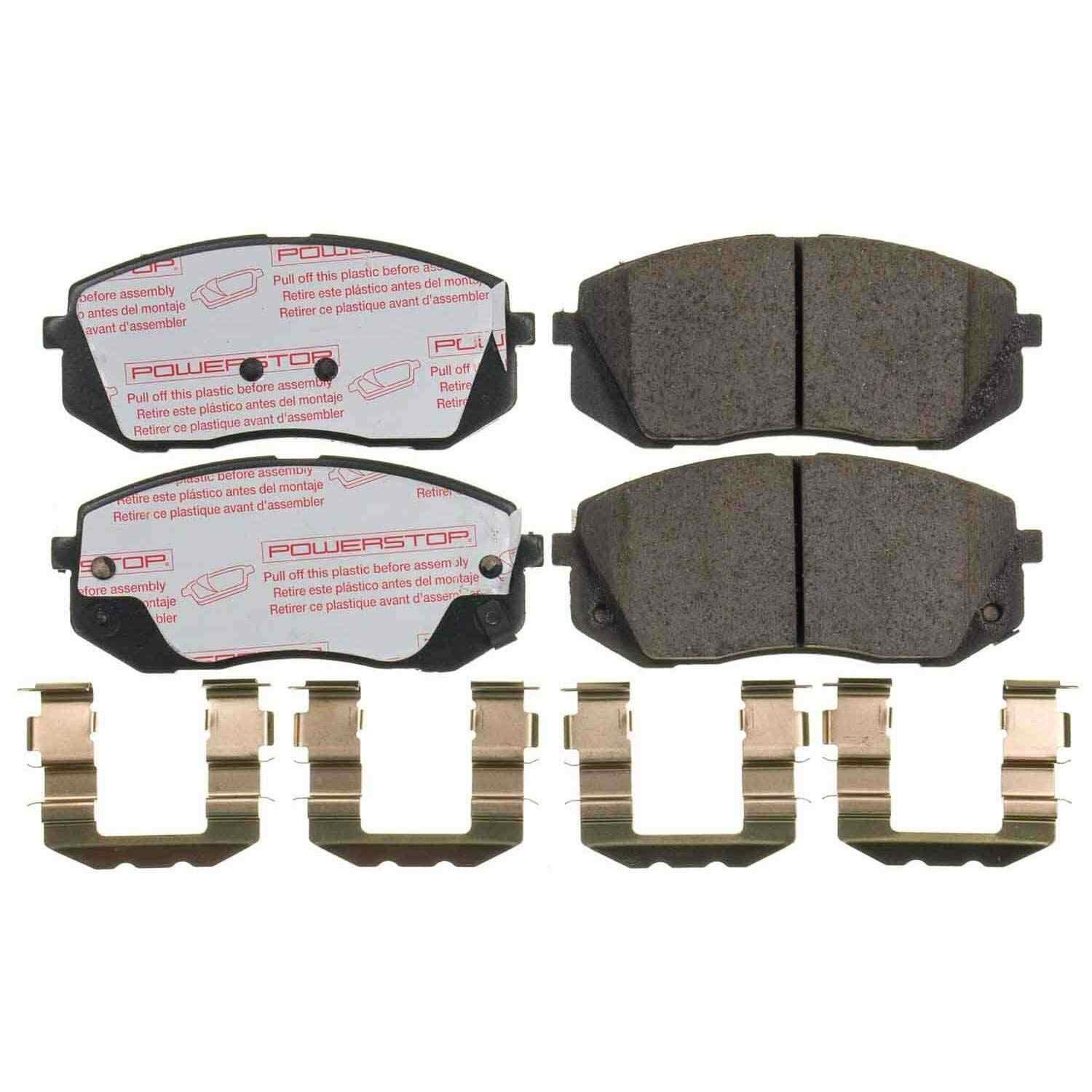 Front View of Front Disc Brake Pad Set POWERSTOP NXT-1803