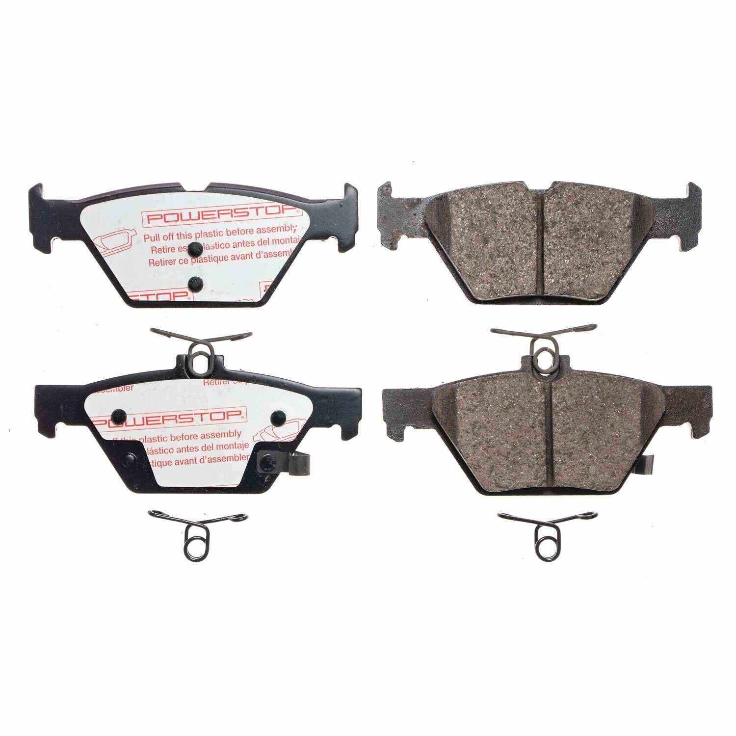 Front View of Rear Disc Brake Pad Set POWERSTOP NXT-1808