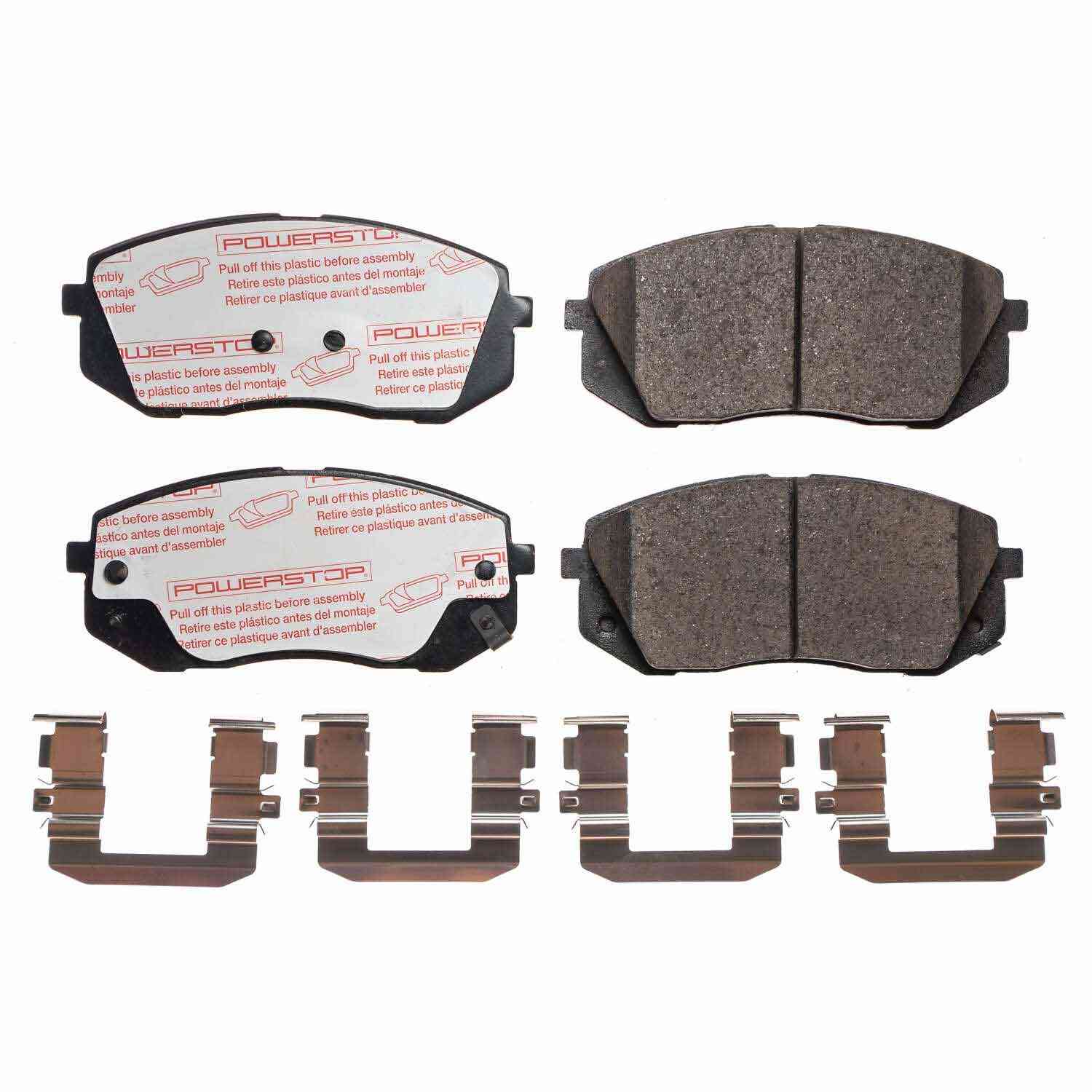 Front View of Front Disc Brake Pad Set POWERSTOP NXT-1826