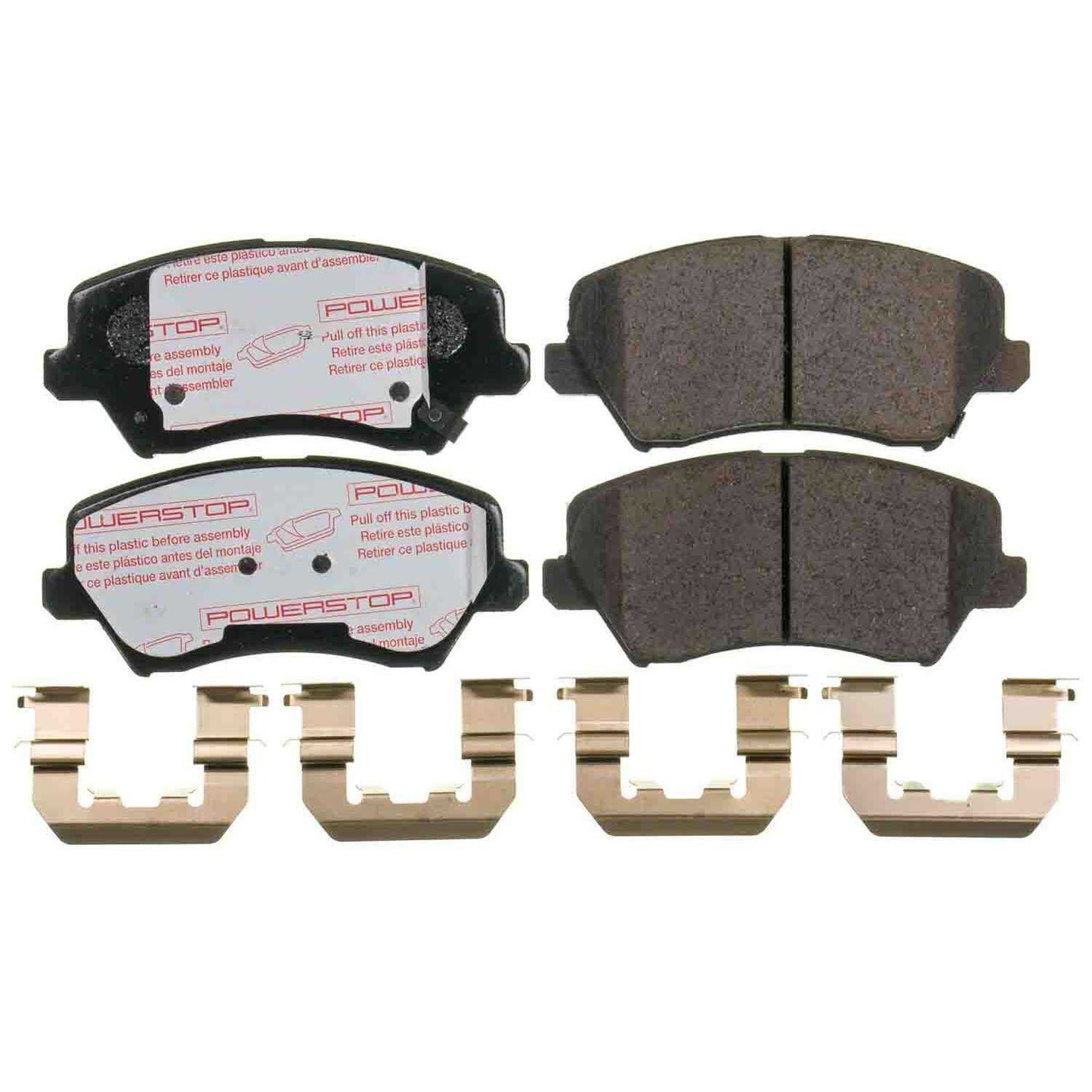 Front View of Front Disc Brake Pad Set POWERSTOP NXT-1828