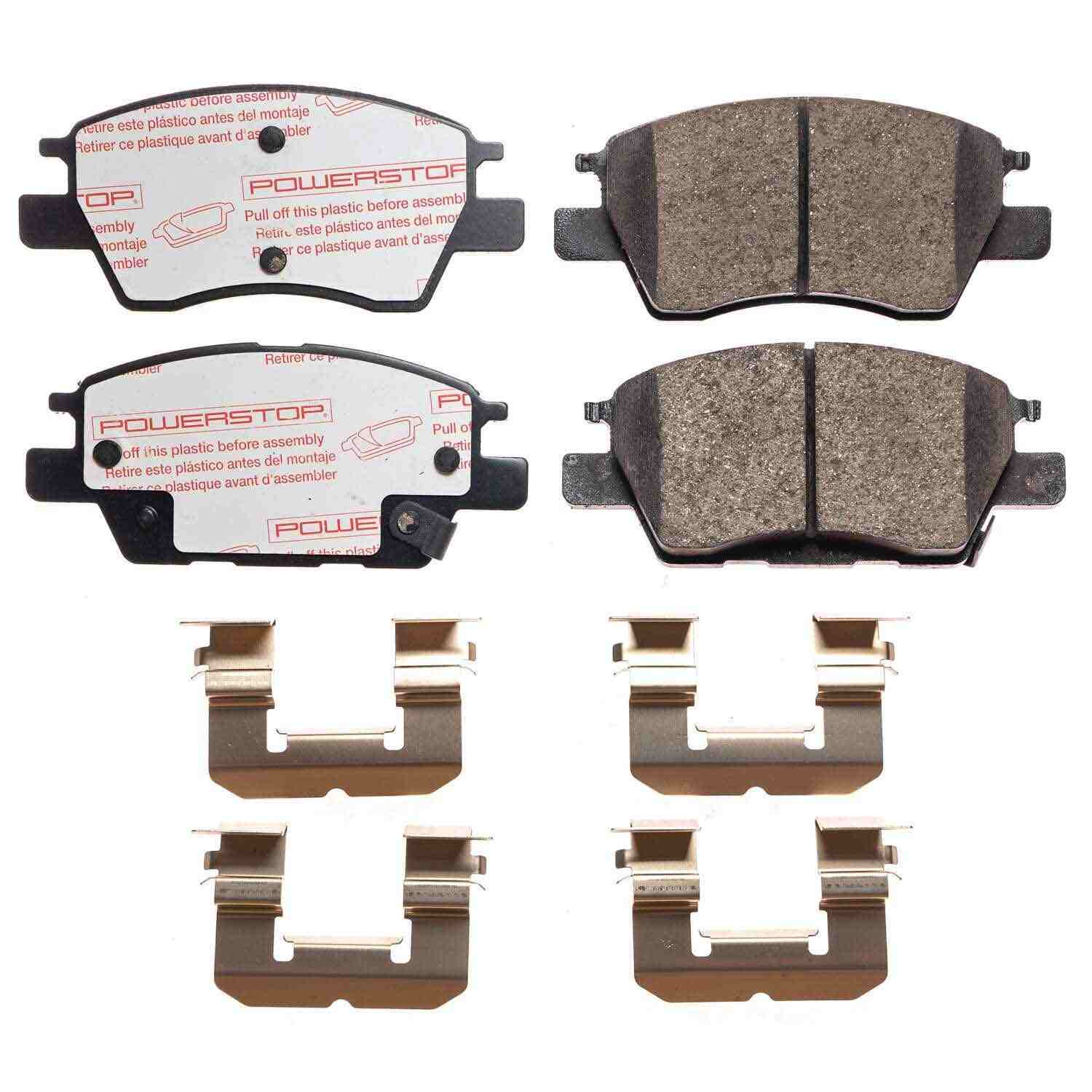 Front View of Front Disc Brake Pad Set POWERSTOP NXT-1844