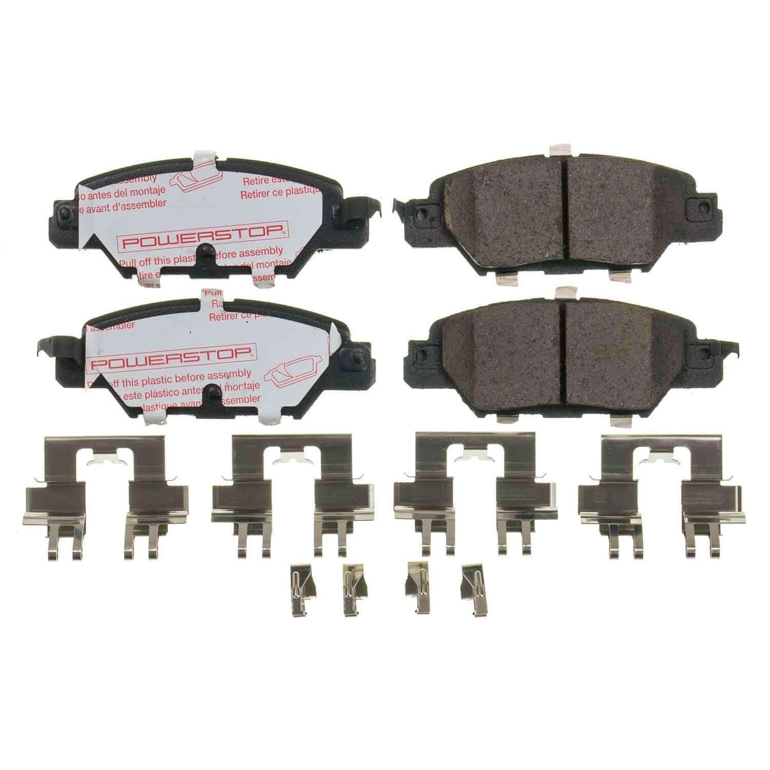 Front View of Rear Disc Brake Pad Set POWERSTOP NXT-1846