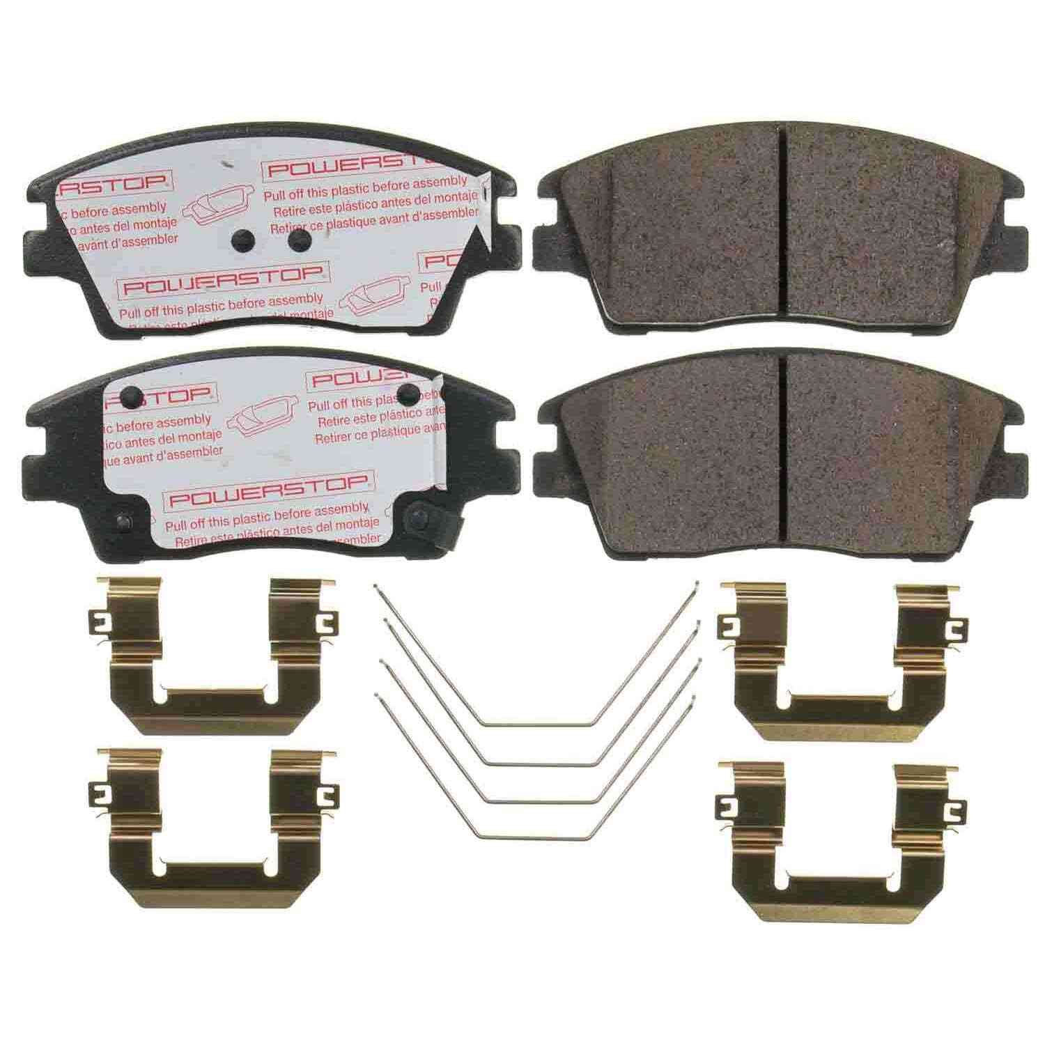 Front View of Front Disc Brake Pad Set POWERSTOP NXT-1847