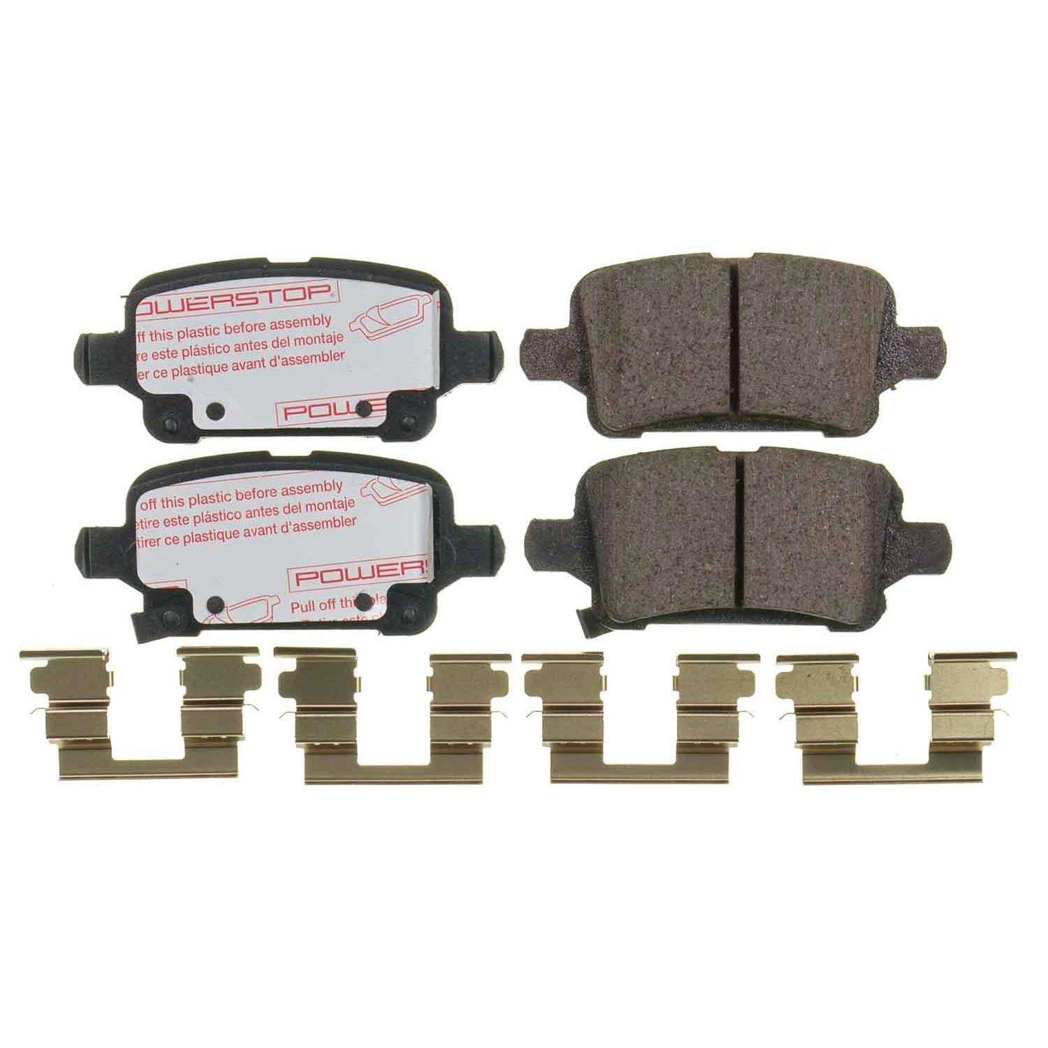 Front View of Rear Disc Brake Pad Set POWERSTOP NXT-1857