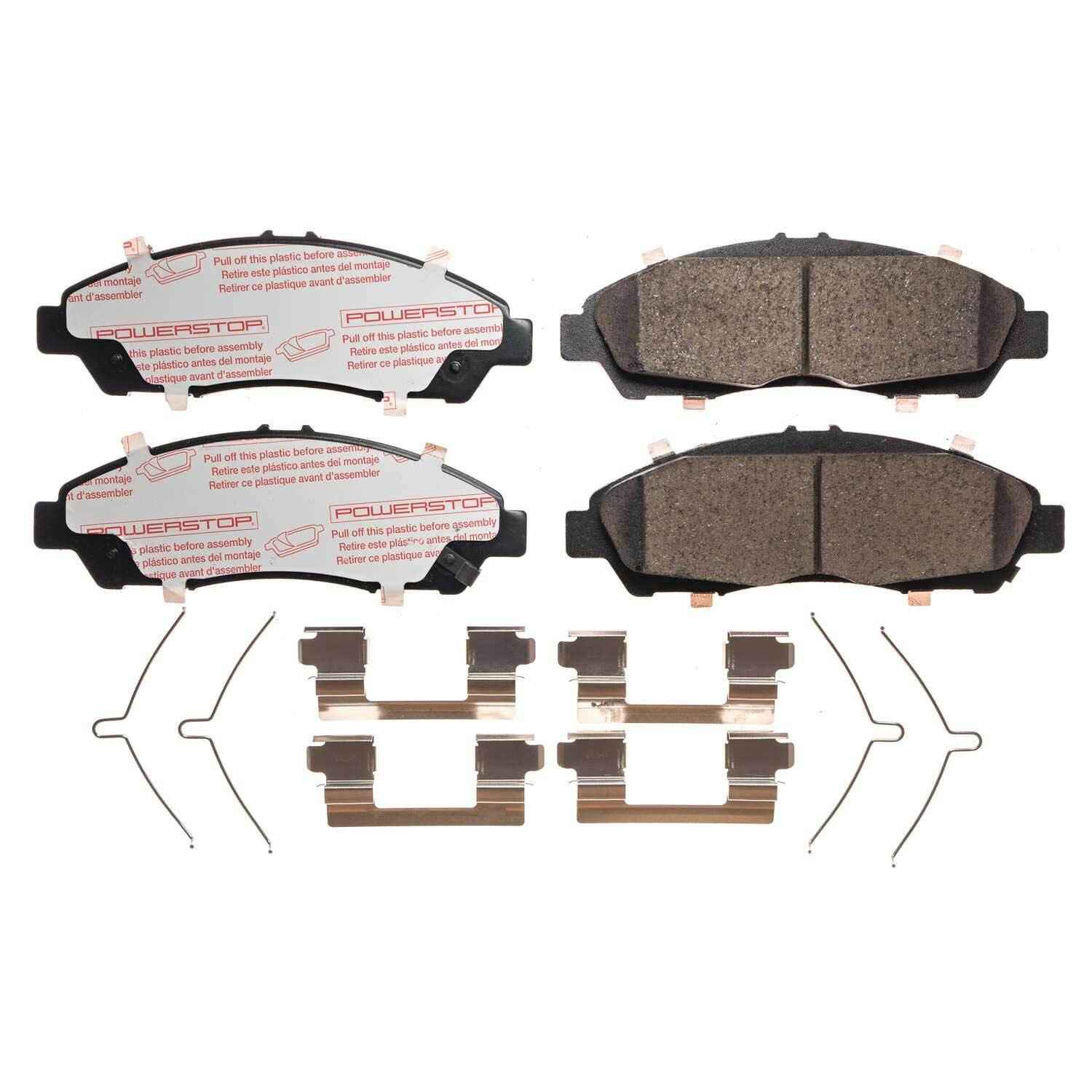 Front View of Front Disc Brake Pad Set POWERSTOP NXT-1896