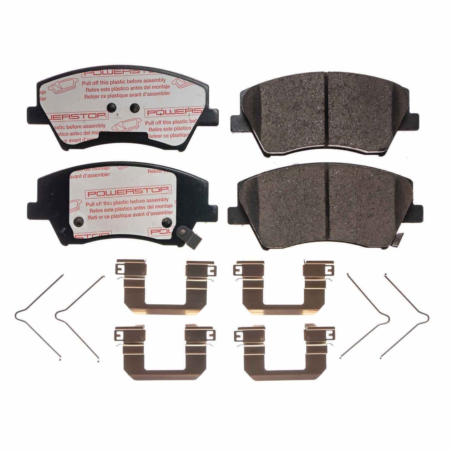 Front View of Front Disc Brake Pad Set POWERSTOP NXT-1912