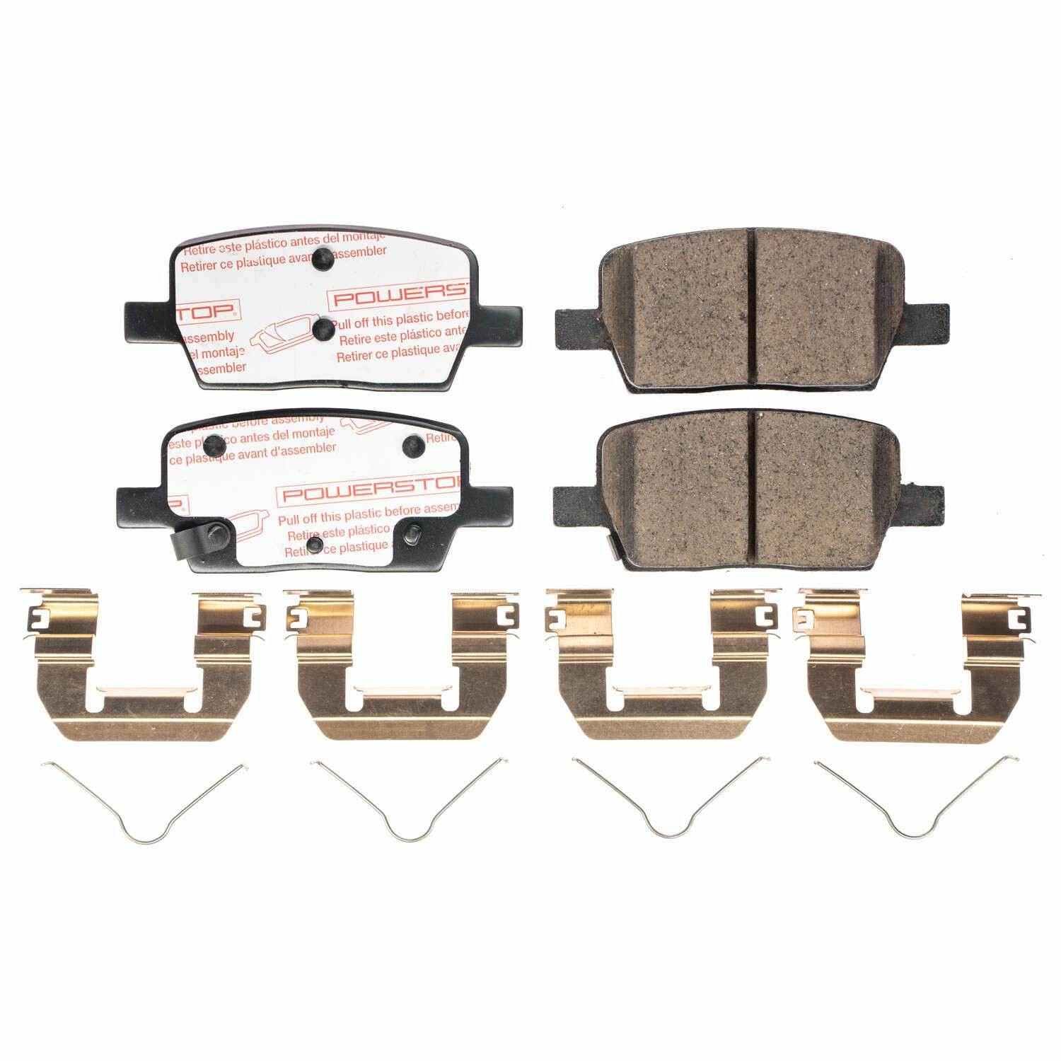 Front View of Rear Disc Brake Pad Set POWERSTOP NXT-1914