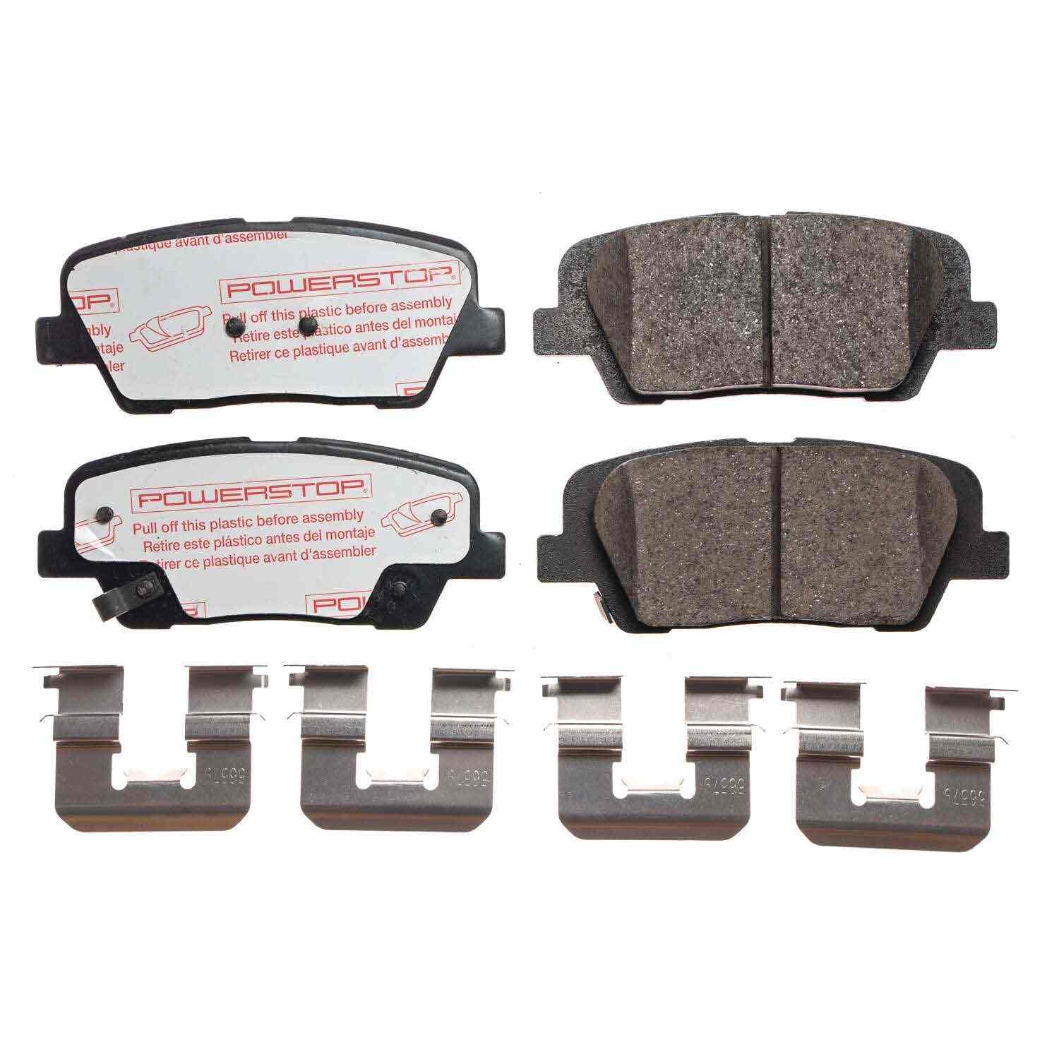 Front View of Rear Disc Brake Pad Set POWERSTOP NXT-1916