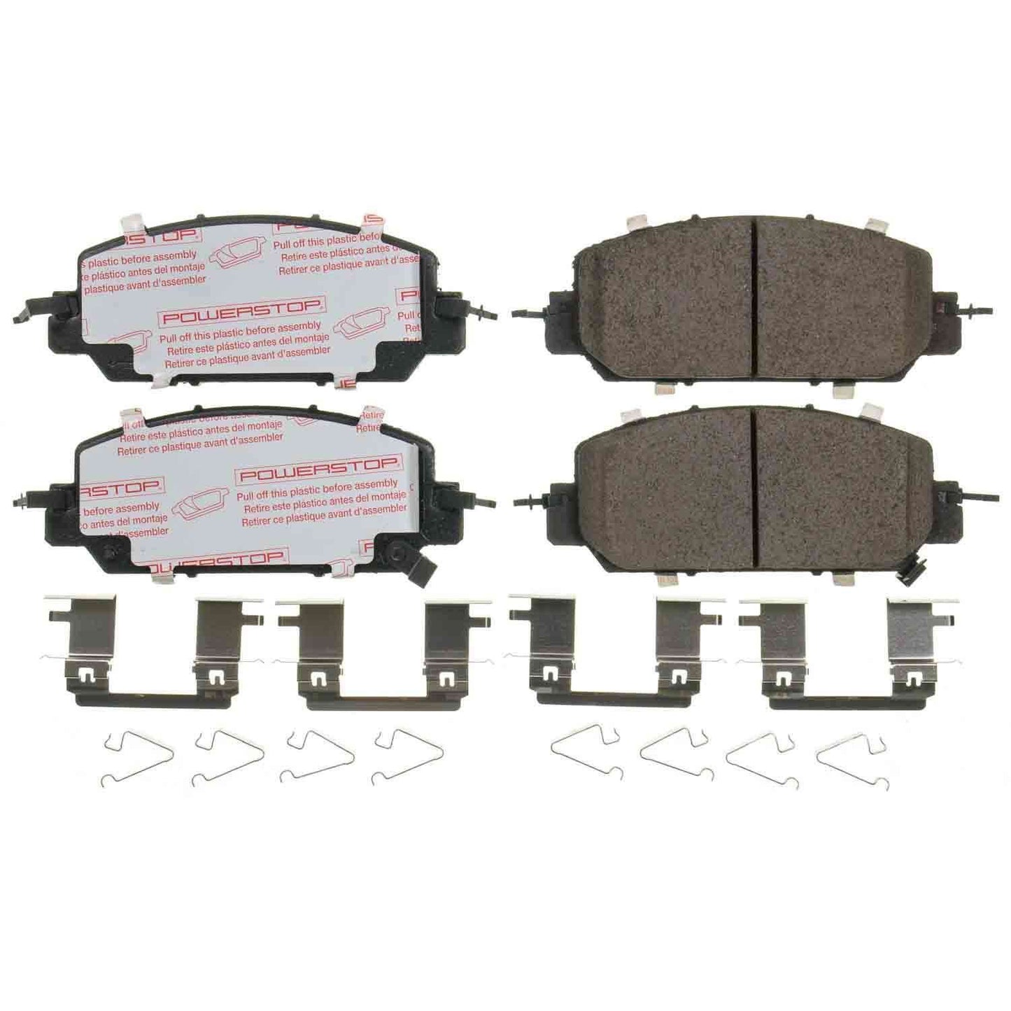 Front View of Front Disc Brake Pad Set POWERSTOP NXT-2036