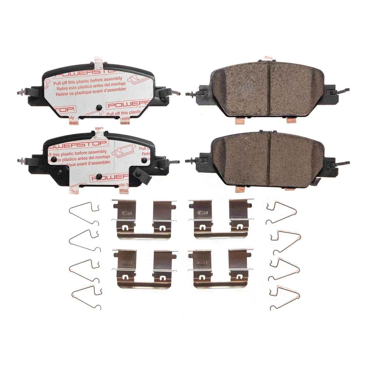 Front View of Rear Disc Brake Pad Set POWERSTOP NXT-2037