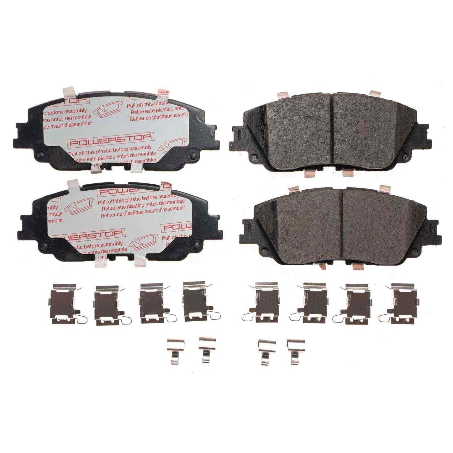 Front View of Front Disc Brake Pad Set POWERSTOP NXT-2076