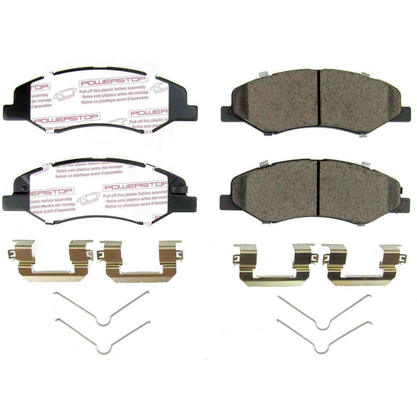 Front View of Front Disc Brake Pad Set POWERSTOP NXT-2089