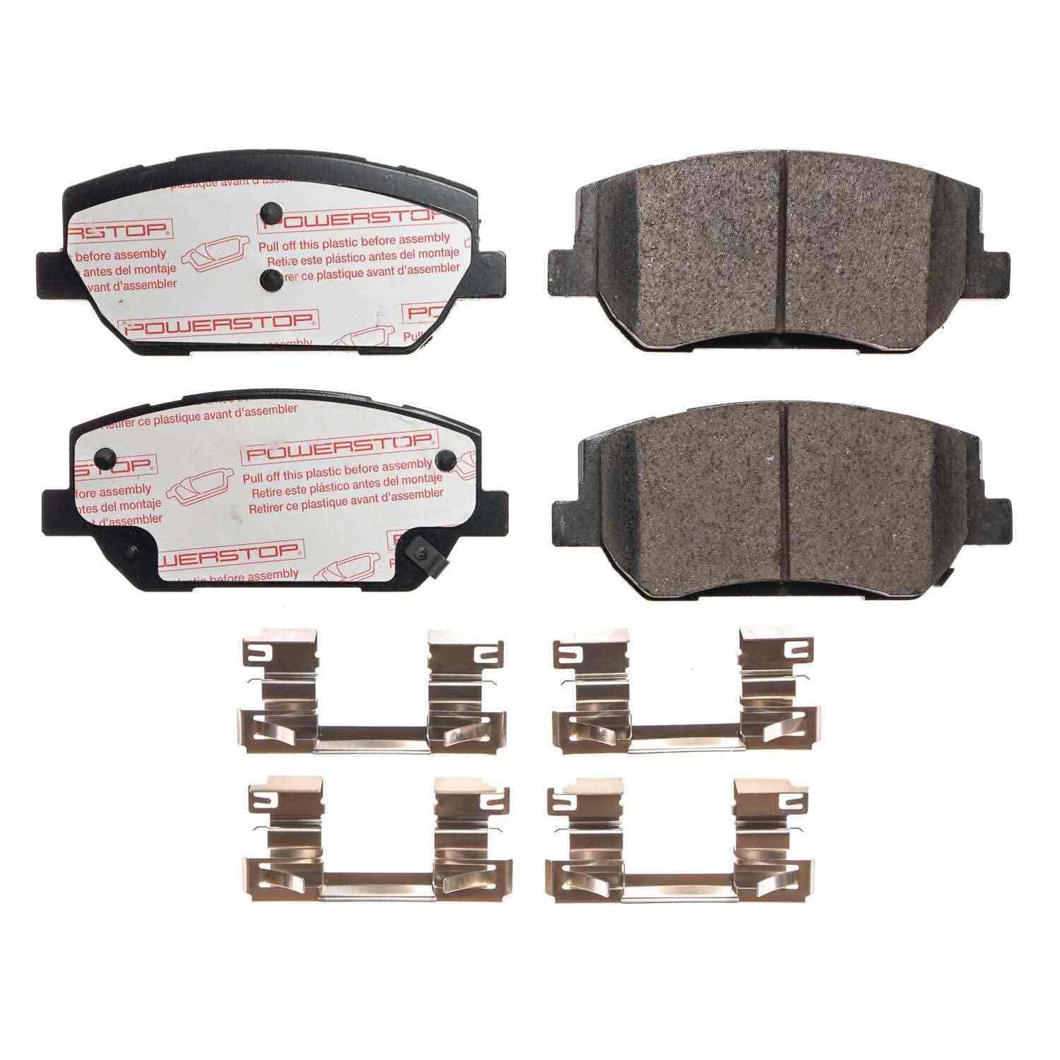 Front View of Front Disc Brake Pad Set POWERSTOP NXT-2198