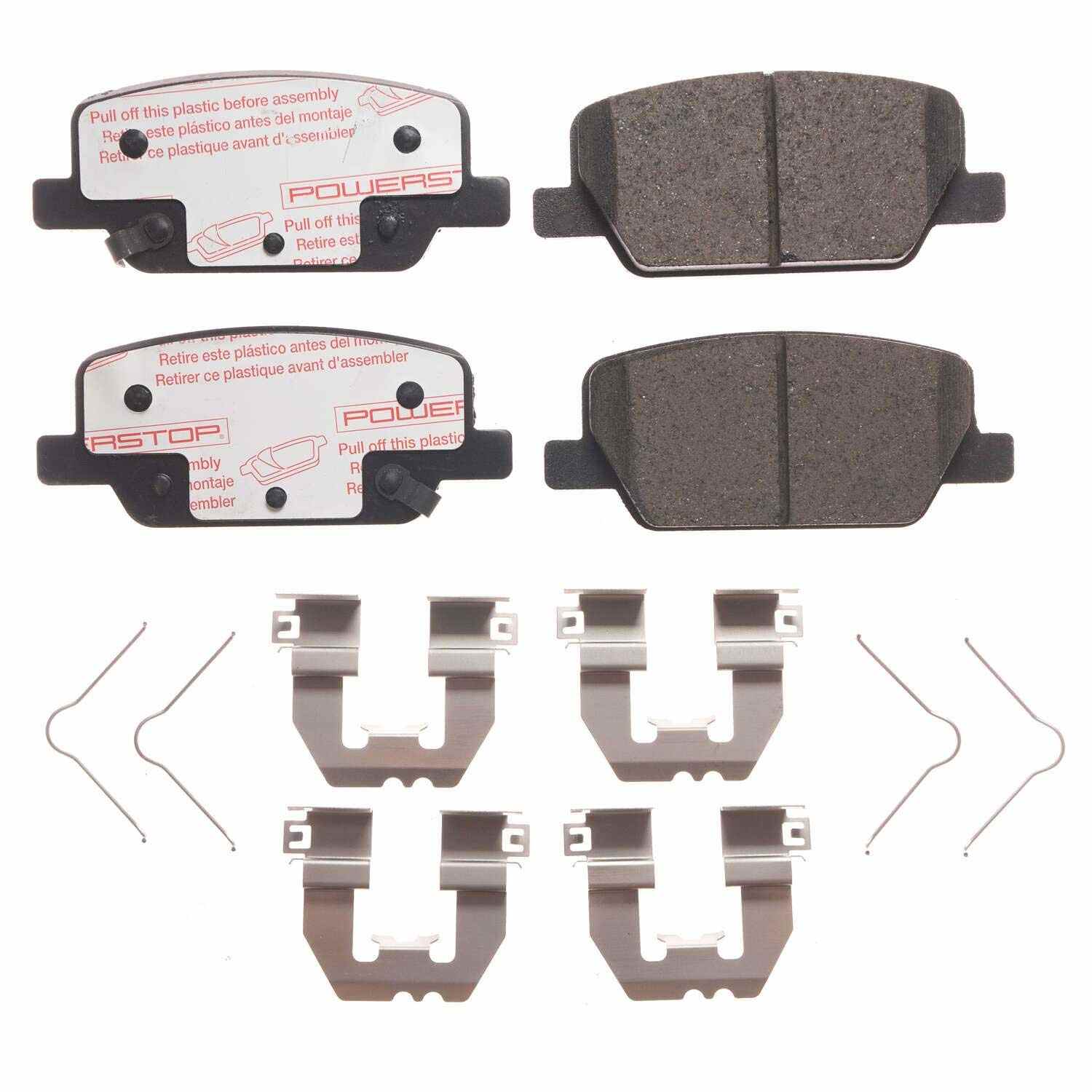 Front View of Rear Disc Brake Pad Set POWERSTOP NXT-2199