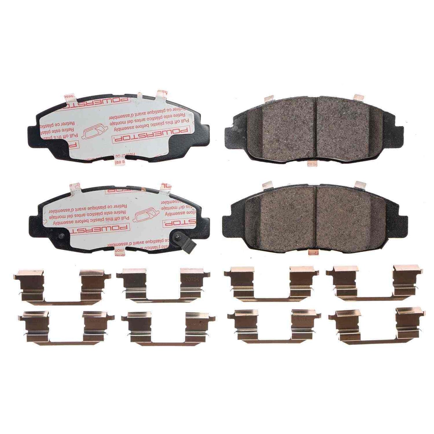 Front View of Front Disc Brake Pad Set POWERSTOP NXT-465