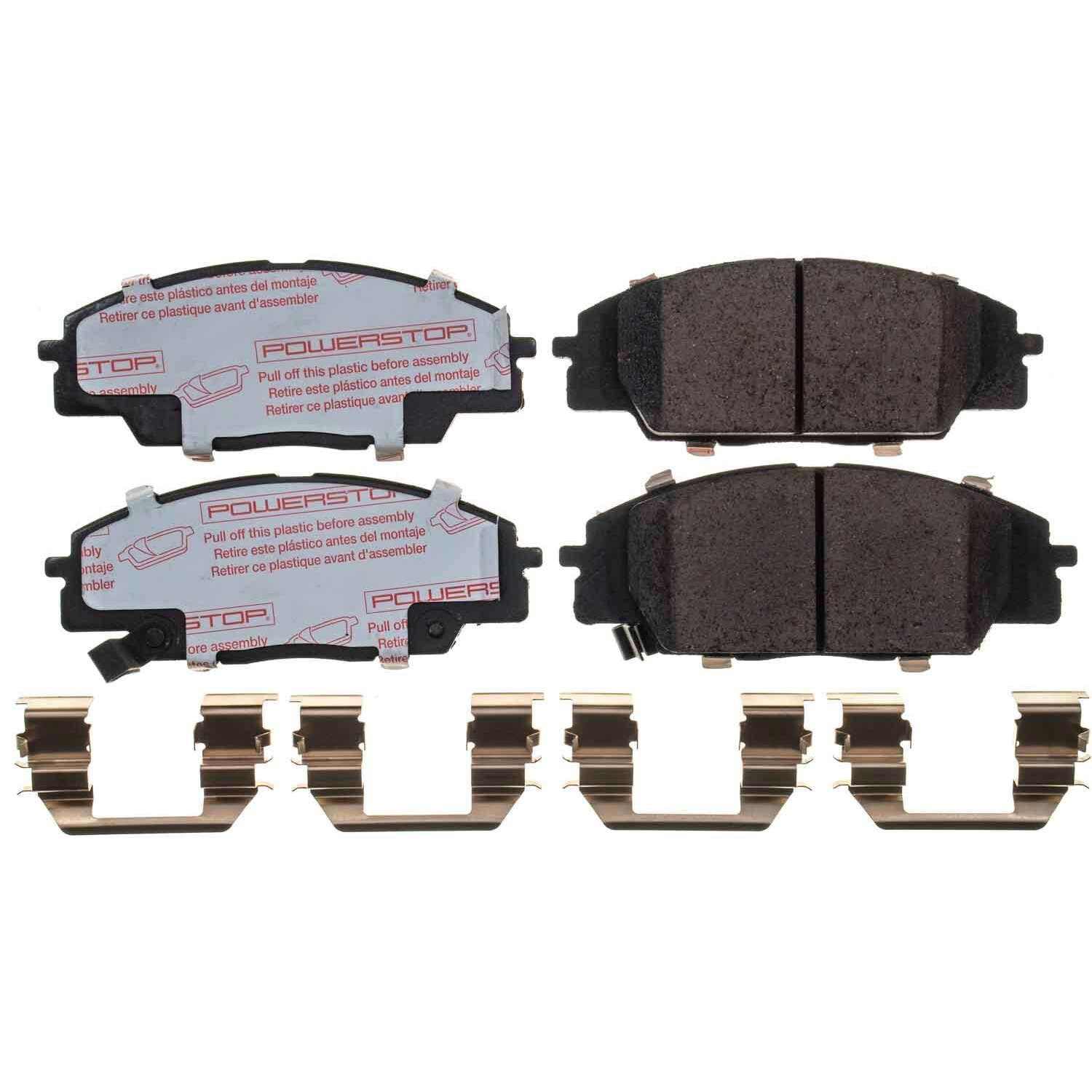 Front View of Front Disc Brake Pad Set POWERSTOP NXT-829