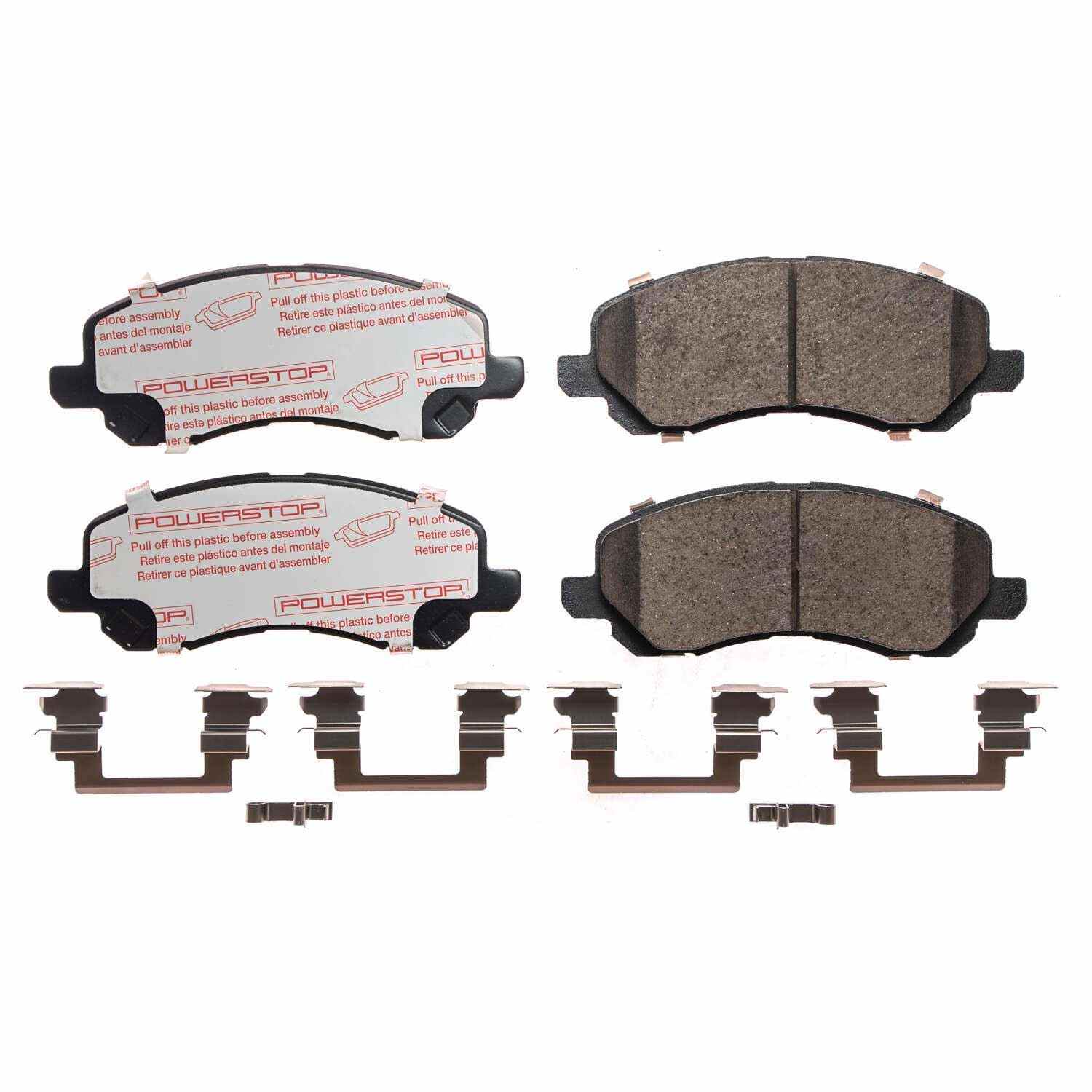 Front View of Front Disc Brake Pad Set POWERSTOP NXT-866