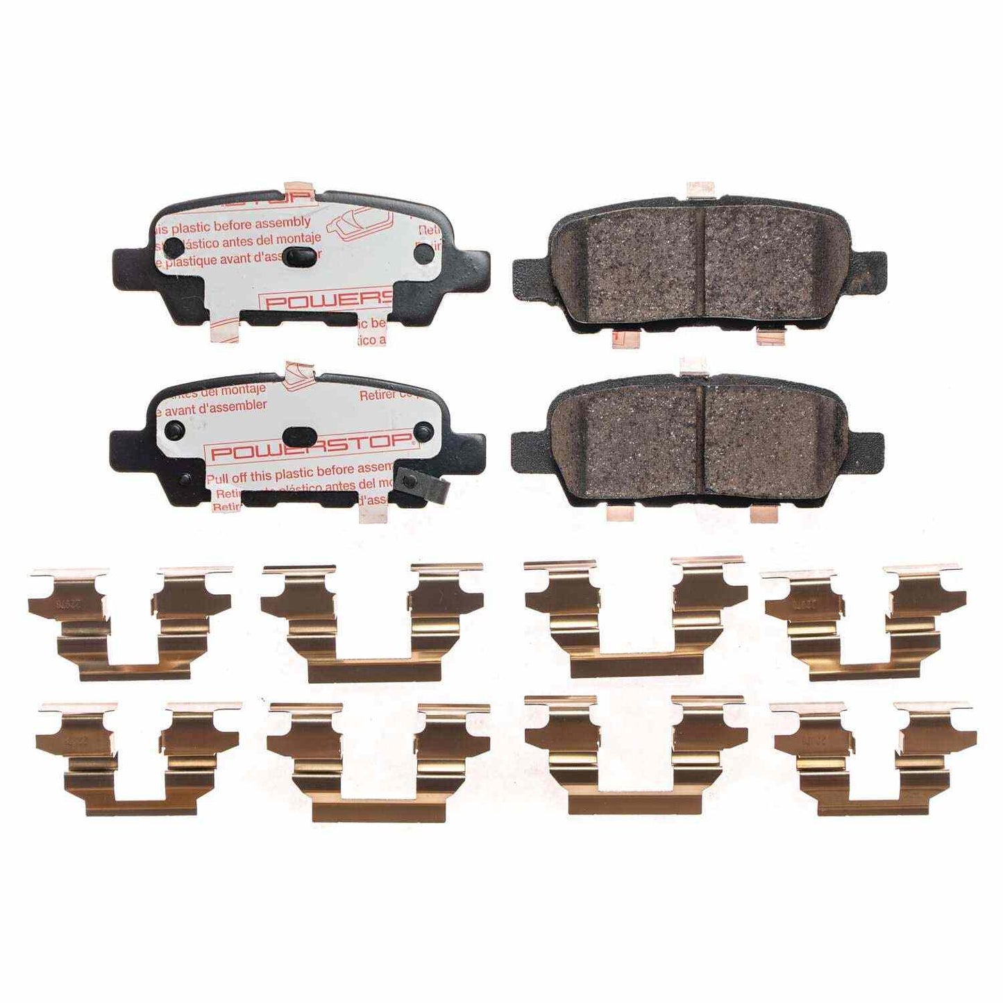 Front View of Rear Disc Brake Pad Set POWERSTOP NXT-905