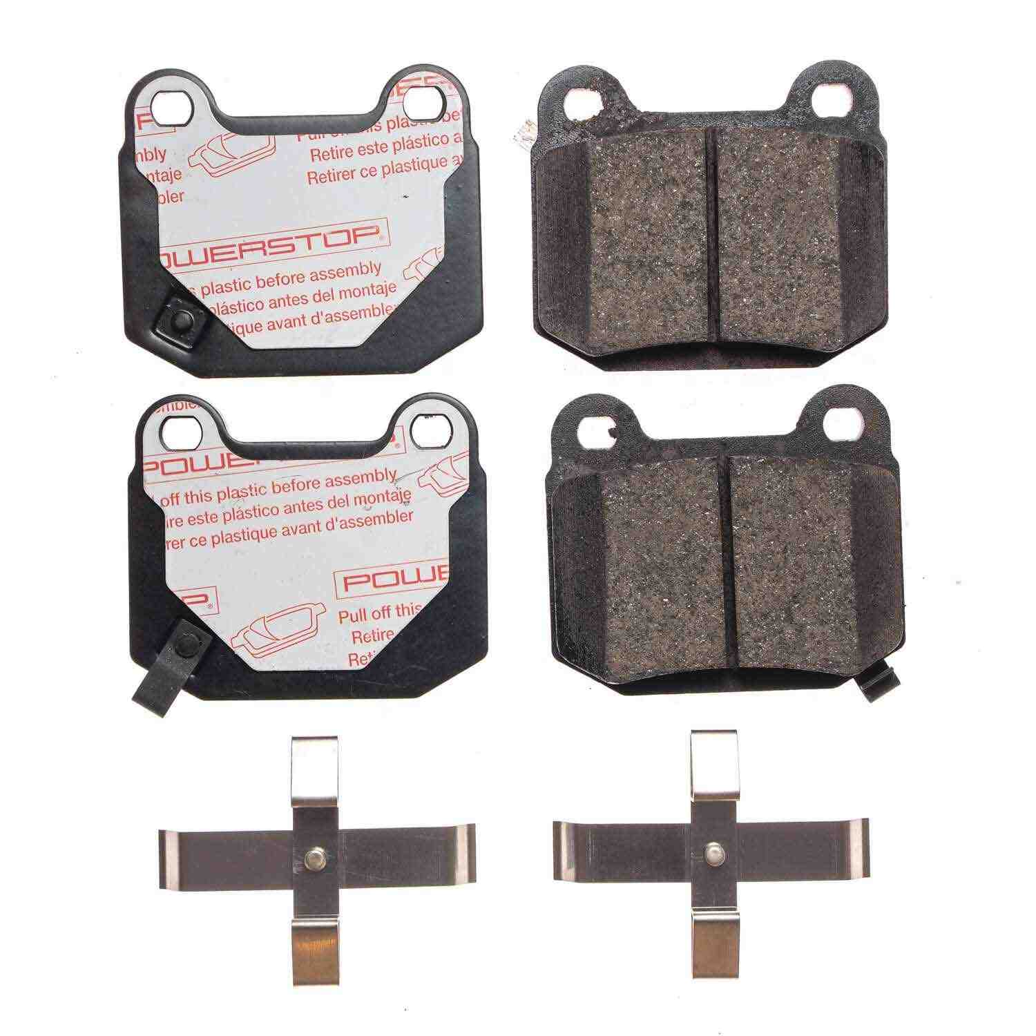 Front View of Rear Disc Brake Pad Set POWERSTOP NXT-961