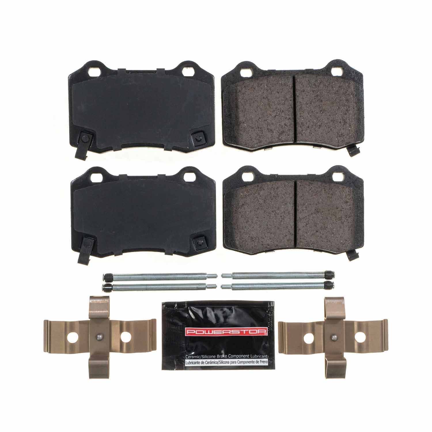 Front View of Rear Disc Brake Pad Set POWERSTOP Z23-1053