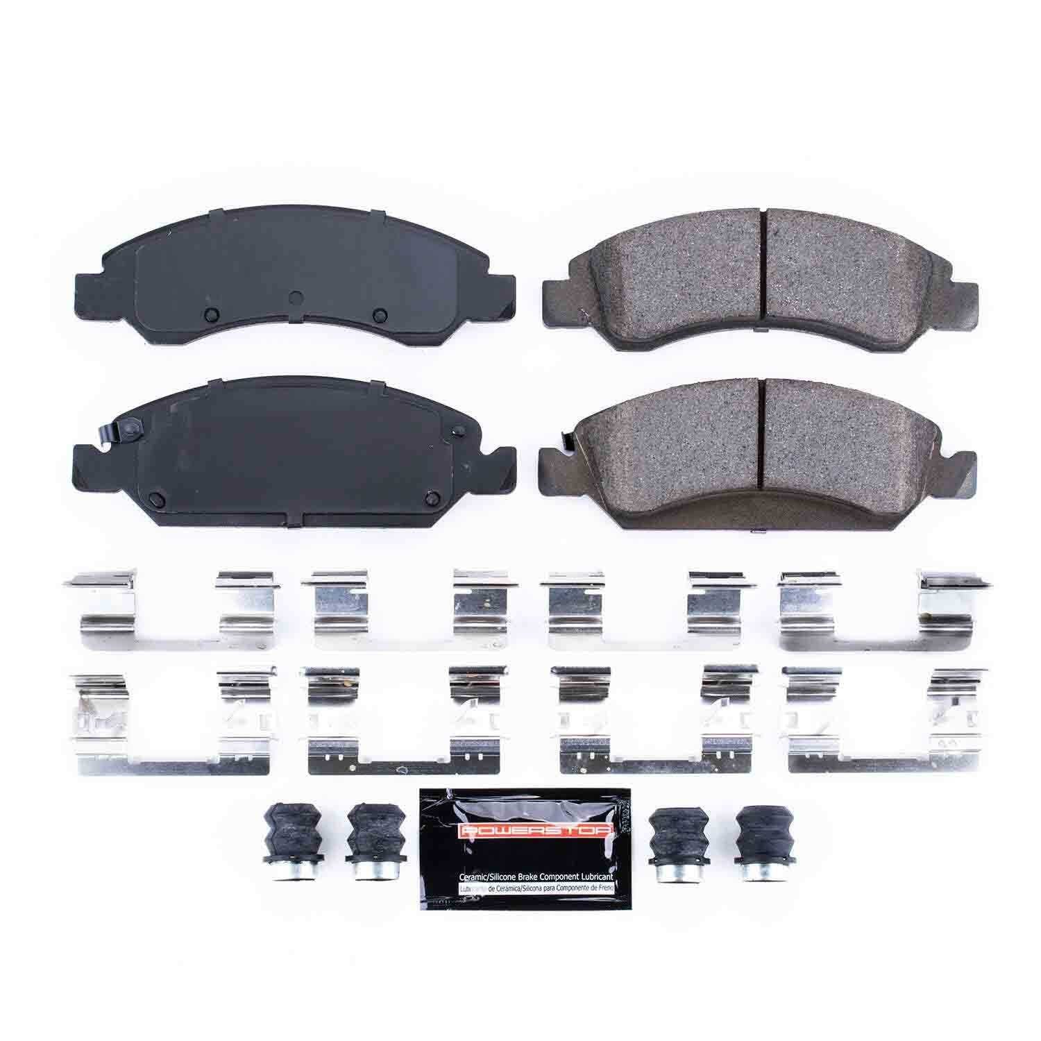 Front View of Disc Brake Pad Set POWERSTOP Z23-1363