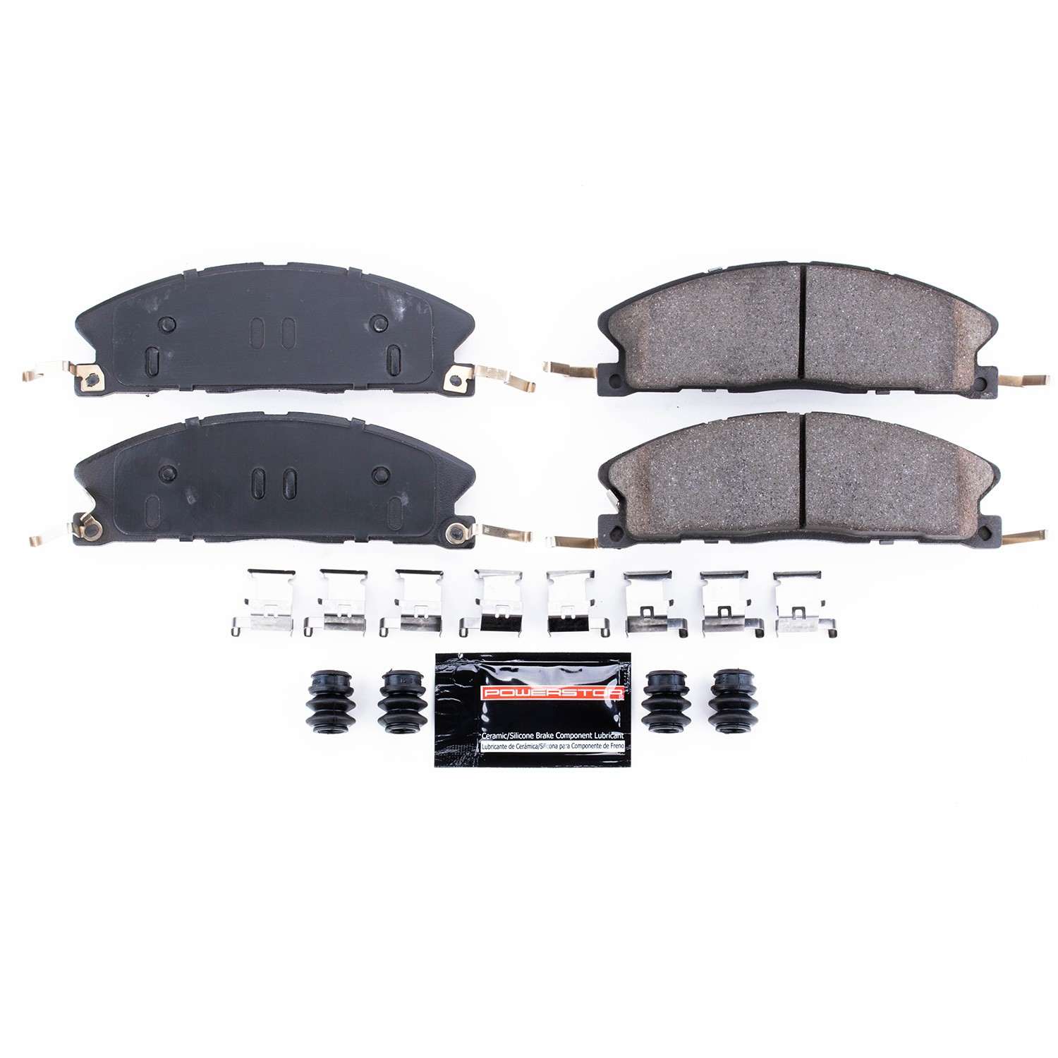 Front View of Front Disc Brake Pad Set POWERSTOP Z23-1611