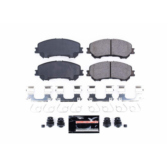 Front View of Front Disc Brake Pad Set POWERSTOP Z23-1737