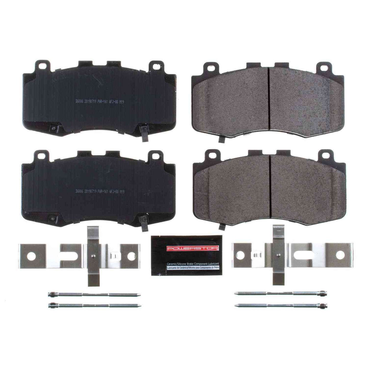 Front View of Front Disc Brake Pad Set POWERSTOP Z23-6006