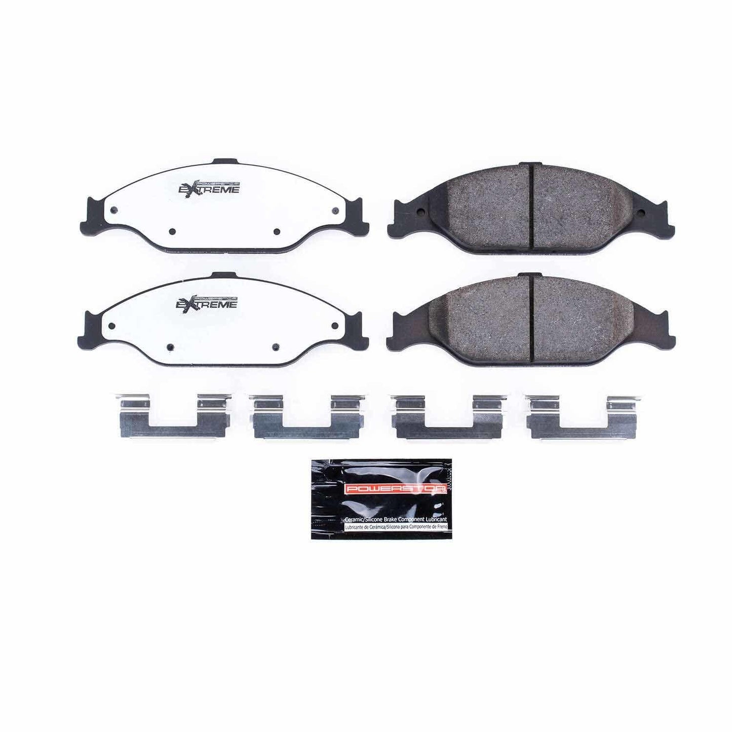 Front View of Front Disc Brake Pad Set POWERSTOP Z26-804