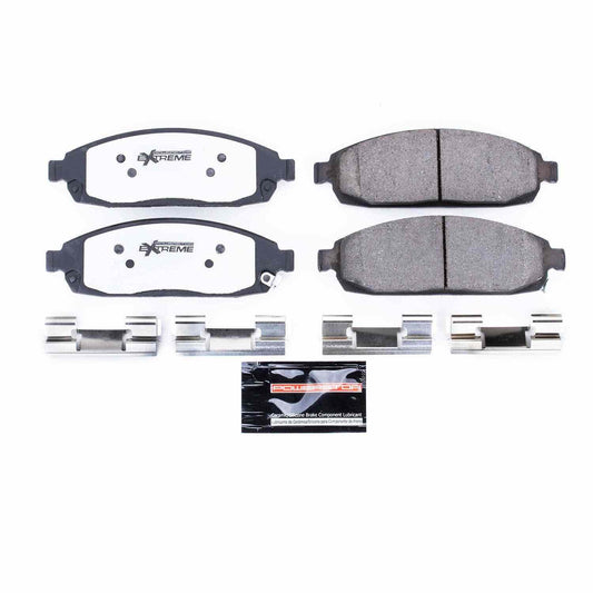 Front View of Front Disc Brake Pad Set POWERSTOP Z36-1080