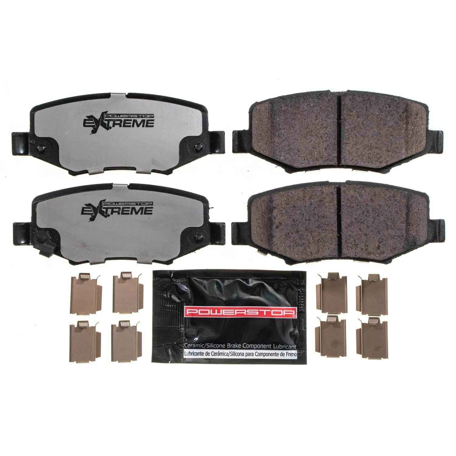 Front View of Rear Disc Brake Pad Set POWERSTOP Z36-1274