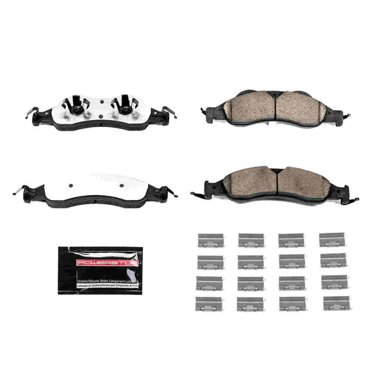 Front View of Front Disc Brake Pad Set POWERSTOP Z36-1278